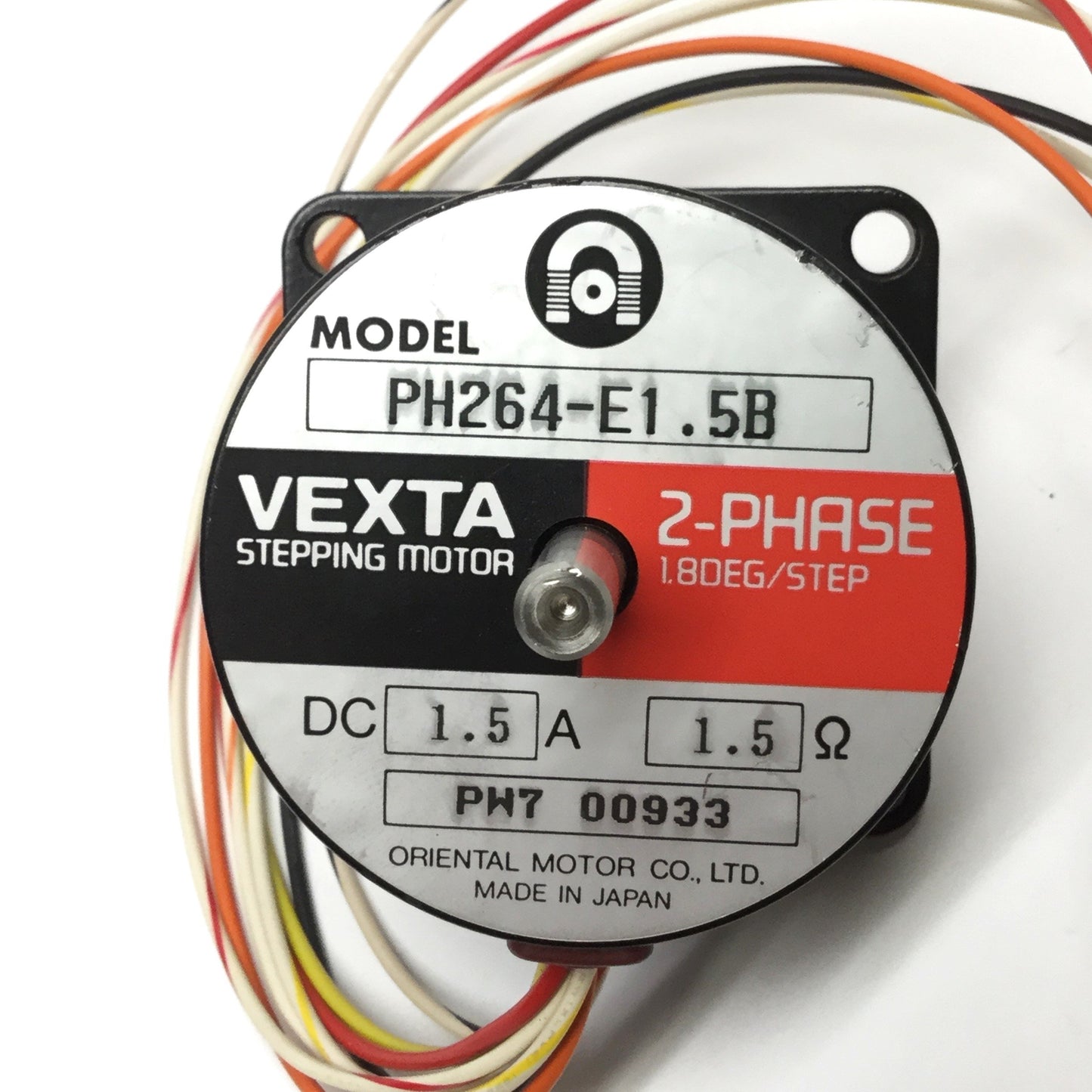 New – Open box Oriental Vexta PH264-E1.5B Stepper Motor, 2-Phase, 1.8° Step, ⌀1/4" Double Shaft