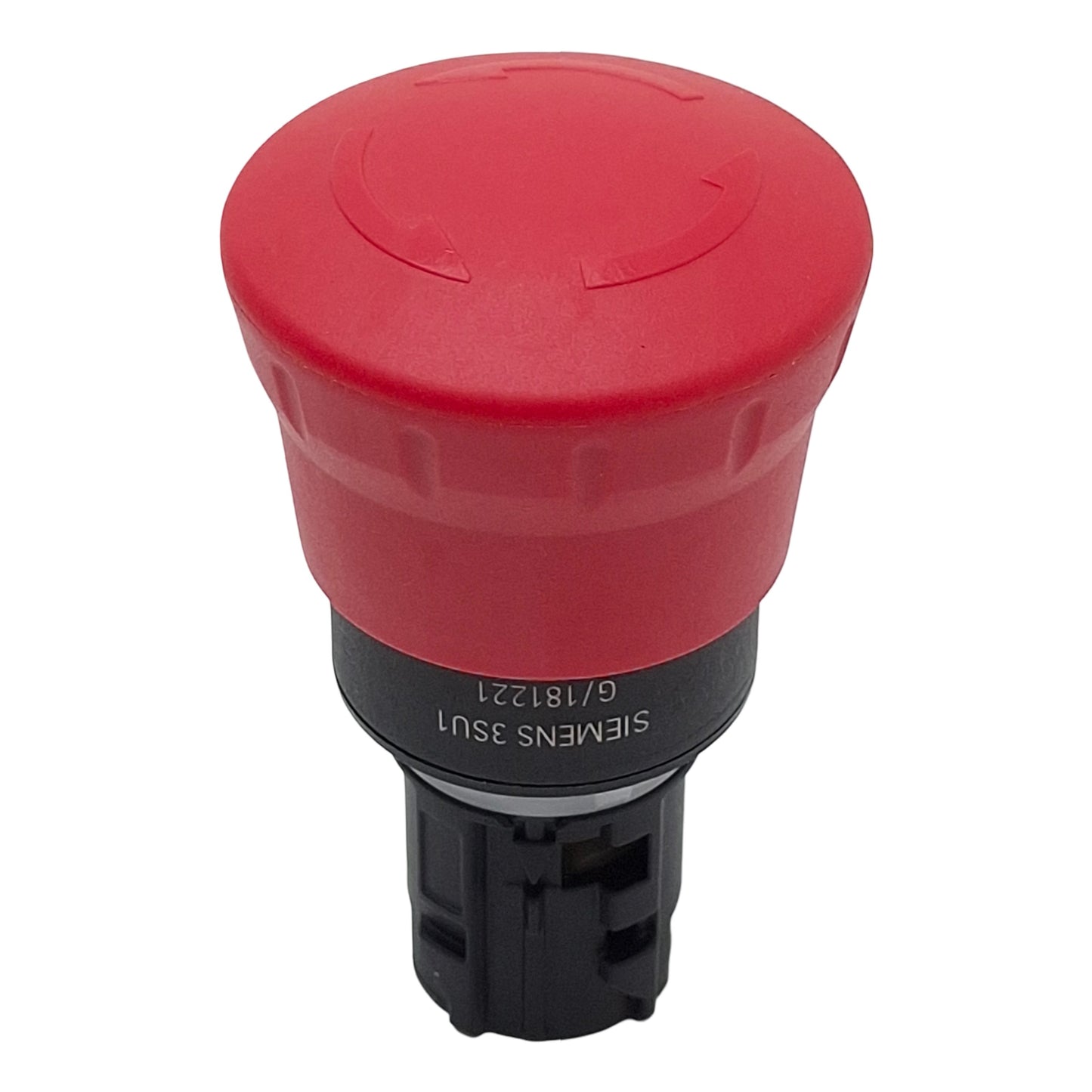 New Siemens 3SU1000-1HB20-0AA0 Mushroom Pushbutton Operator, Red, ø40mm, 22mm Mount