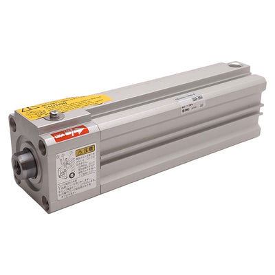 New SMC CDLQA32-100DC-B Compact Cylinder w/ Lock, ø32mm Bore, 100mm Stroke, Rc1/8