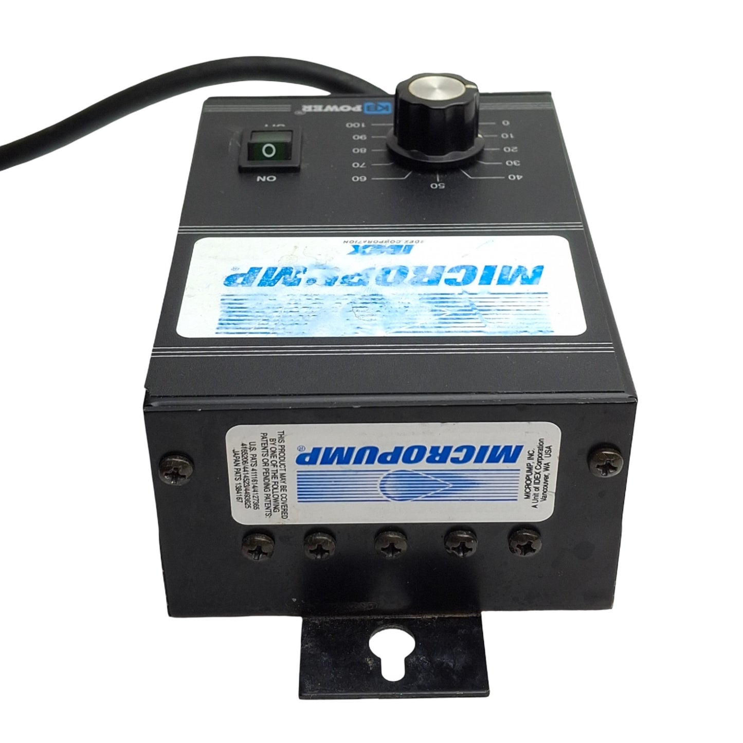 Used Micropump 83433-0402 Magnetic Pump Motor And Drive, 120VAC 5A Input, 3.5A Output