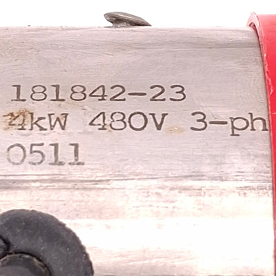 Used Conair 181842-23 Tube Heater 4kW, 3-Phase 480V, 12-1/8" Length, ø2-1/2 Rod