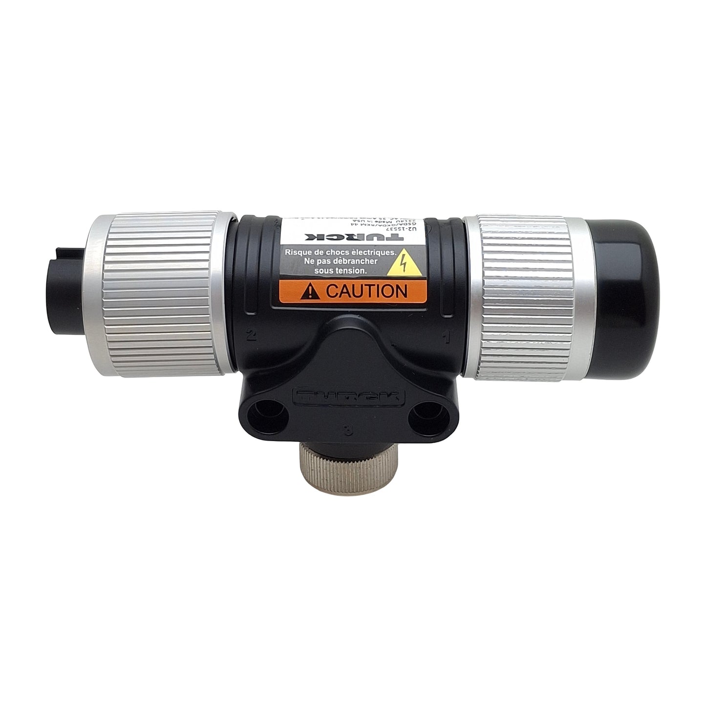 New Turck GSDA/GKDA/RKM 44 Power T-Splitter 4-Pin 1-3/8in M x 1-3/8in F x 7/8in F UN