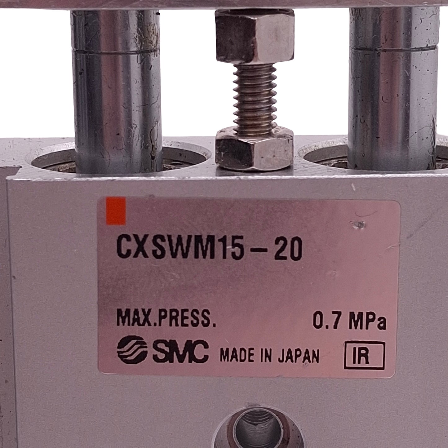 Used SMC CXSWM15-20 Double Rod Pneumatic Cylinder ø15mm Bore, 20mm Stroke, M5, 0.7MPa