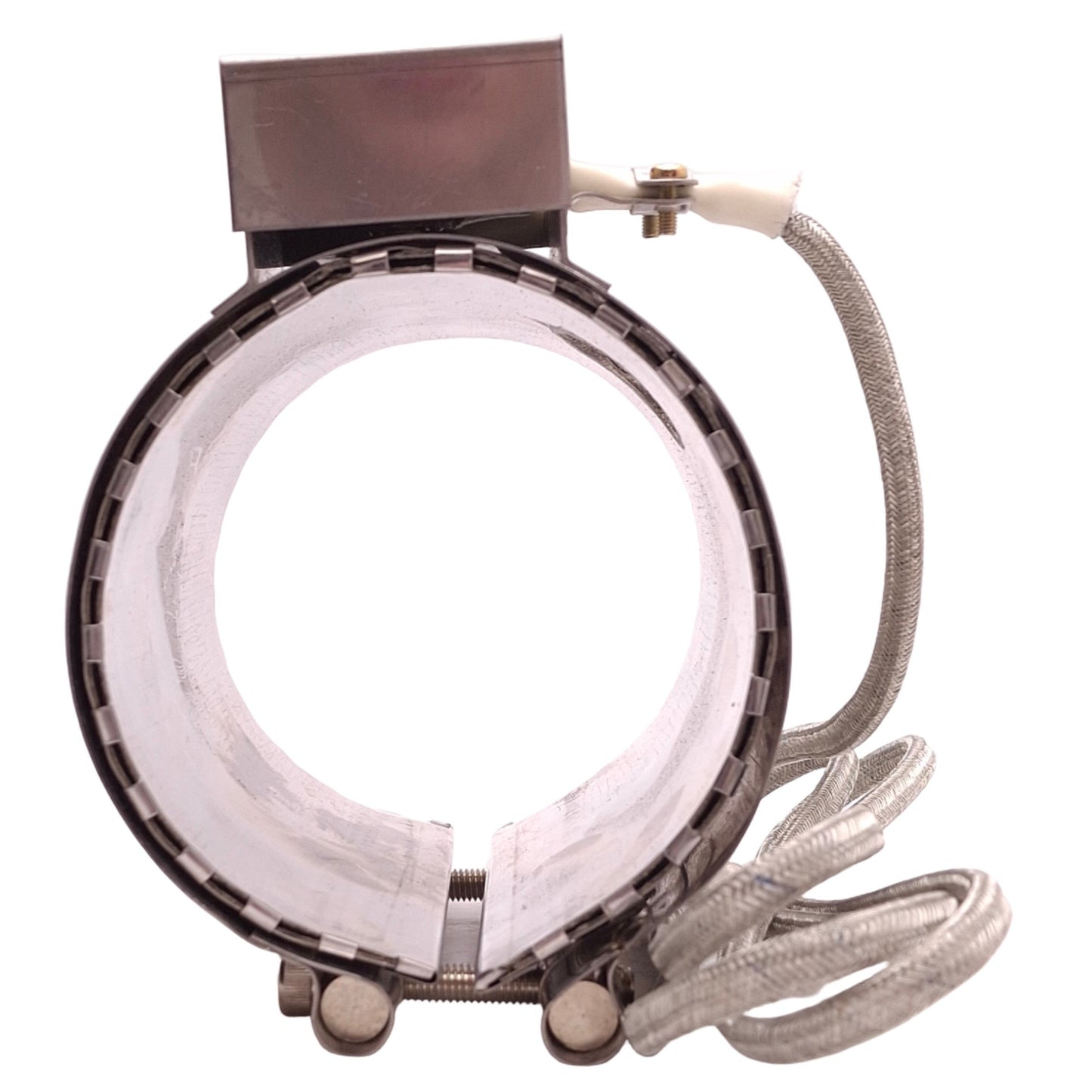 Used Seiwa A1730B Heater Band ø90mm ID, 110mm Length, 210V 1300W, Ring Terminals