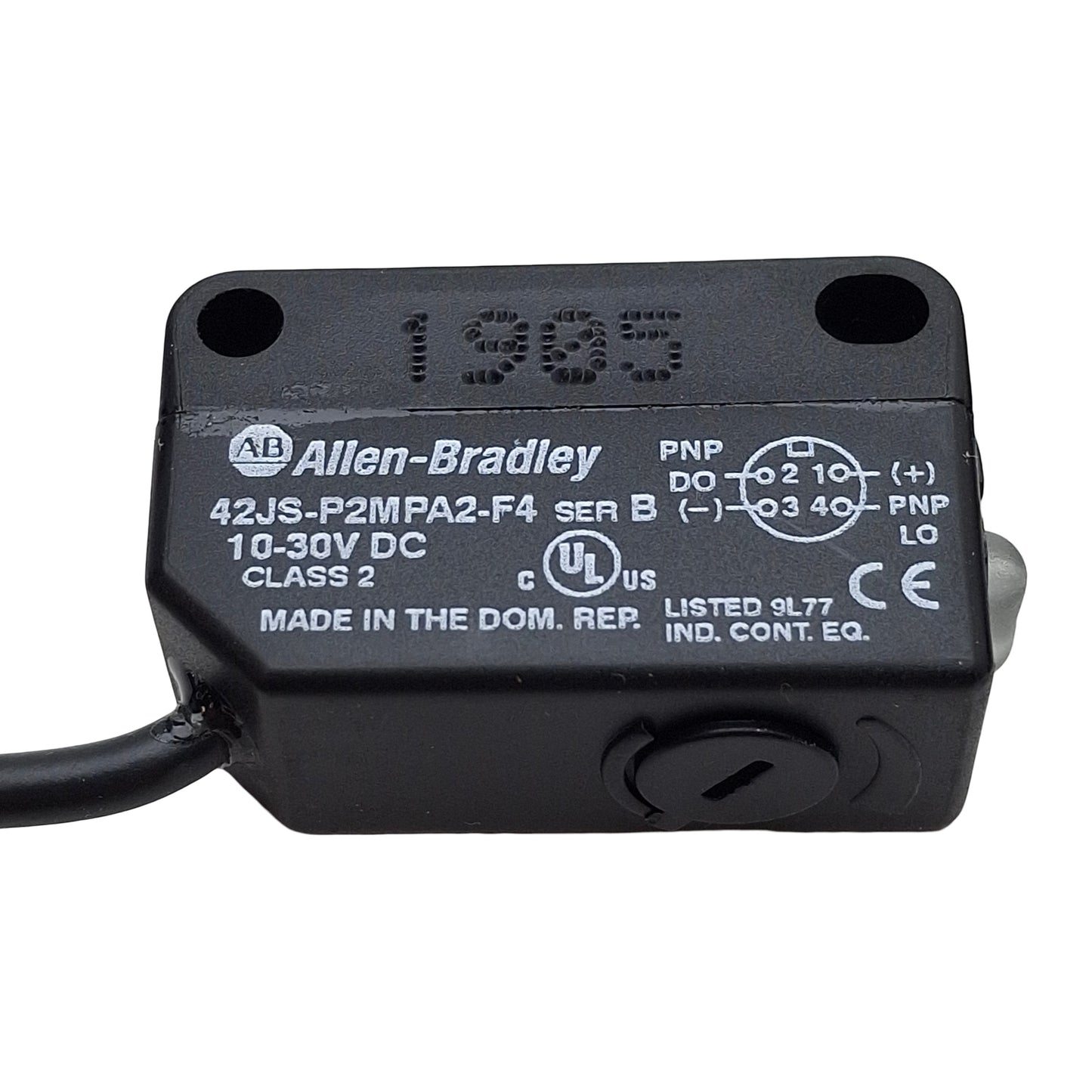 New Allen Bradley 42JS-P2MPA2-F4 Photoelectric Sensor, PNP 10-30VDC, 3.5m, 4-Pin M12