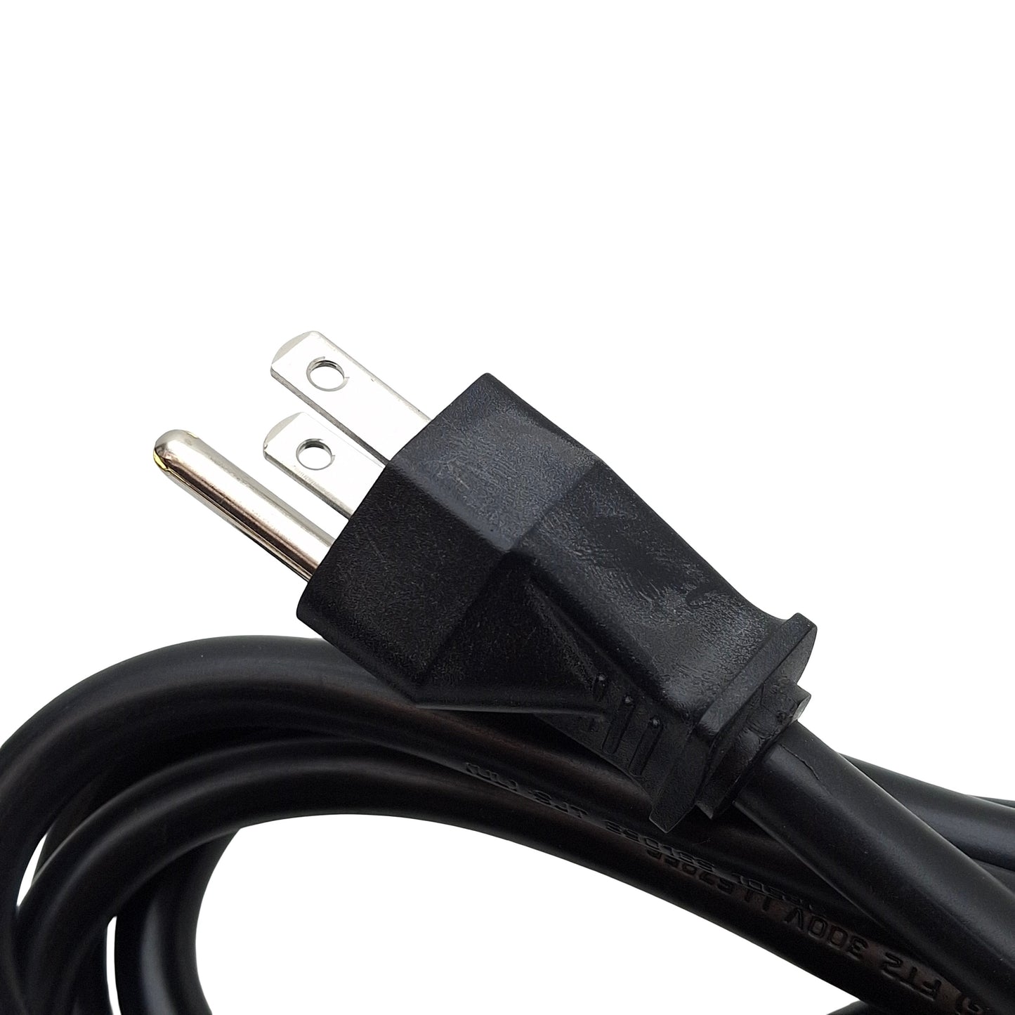New Keyence OP-99025 Power Cable, Black, NEMA 5-15P to 3-Wire Leads, 2m Length
