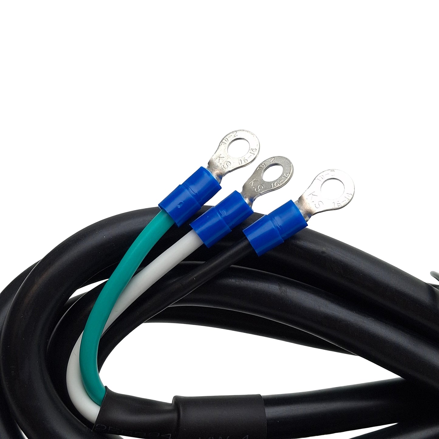 New Keyence OP-99025 Power Cable, Black, NEMA 5-15P to 3-Wire Leads, 2m Length