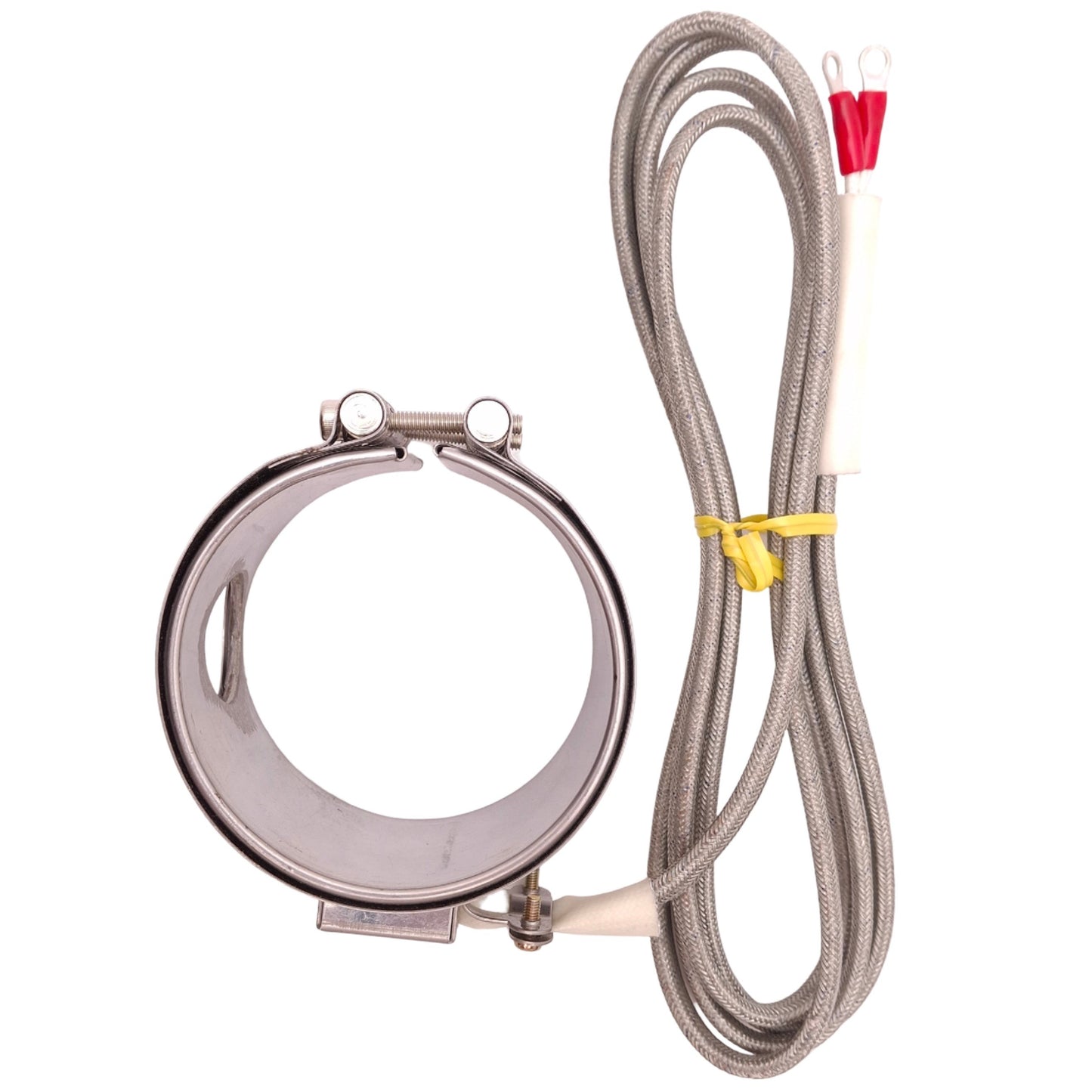 Used Seiwa A1739B Band Heater ø70mm ID, 50mm Length, 200-220V 430W, Ring Terminals