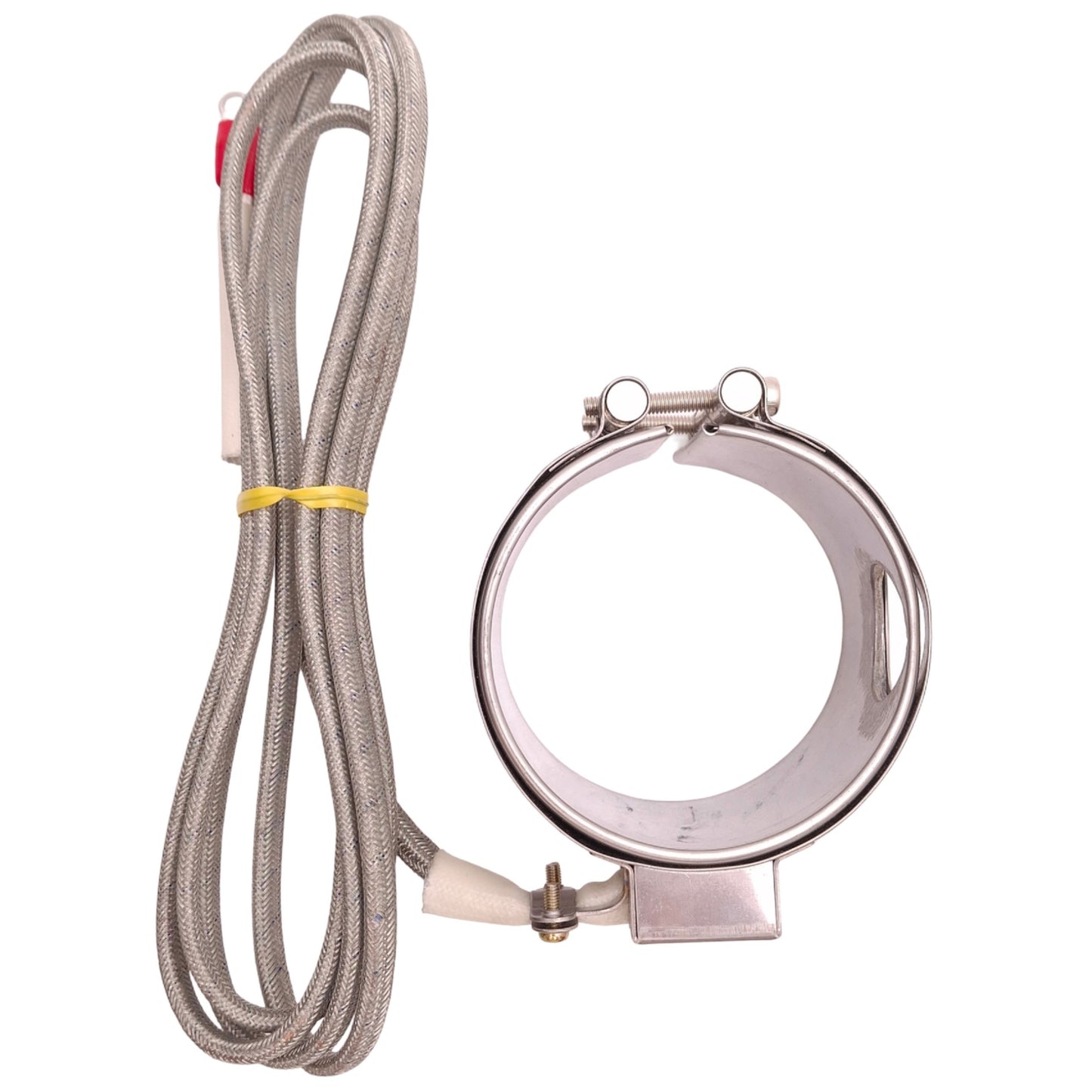 Used Seiwa A1739B Band Heater ø70mm ID, 50mm Length, 200-220V 430W, Ring Terminals