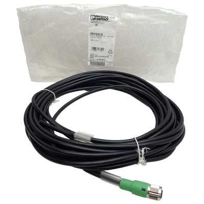 New Phoenix Contact 1554885 Sensor/Actuator Cable, 12-Pin M12 Female to Leads, 10m