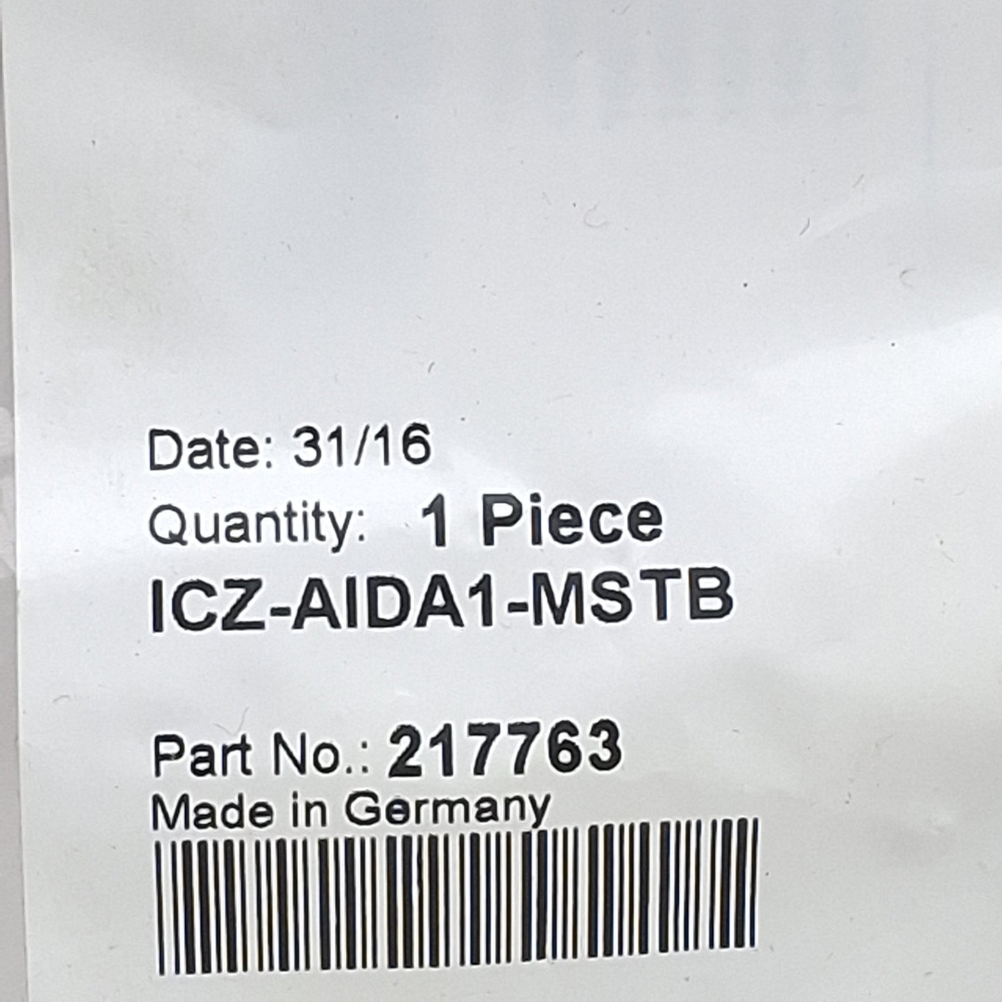 New Pepperl+Fuchs ICZ-AIDA1-MSTB Connector, 5-Pin MSTB, 16A 24VDC, #18-13AWG