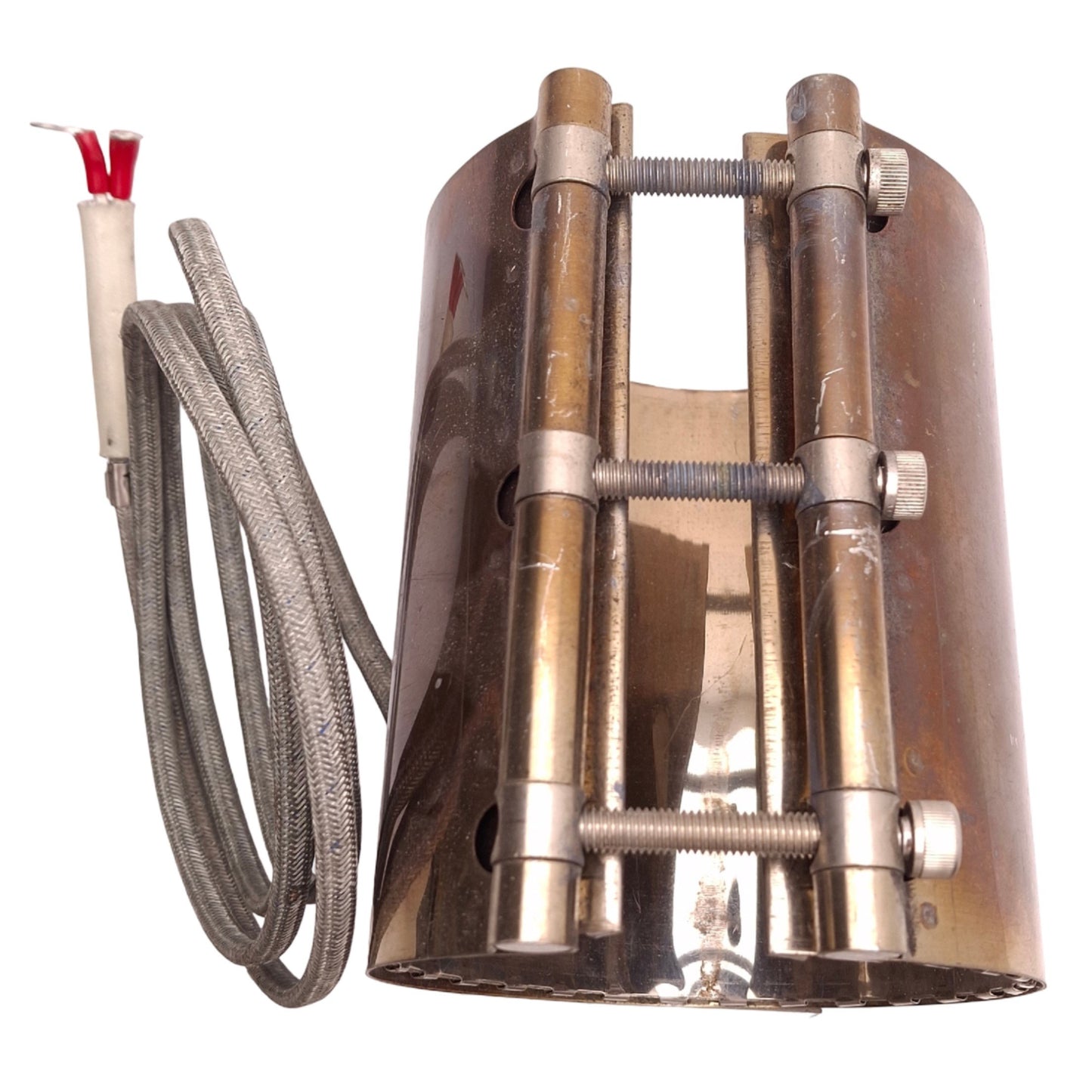 Used Seiwa A1729B Heater Band ø90mm ID, 130mm Length, 200V-220 1500W, Ring Terminals
