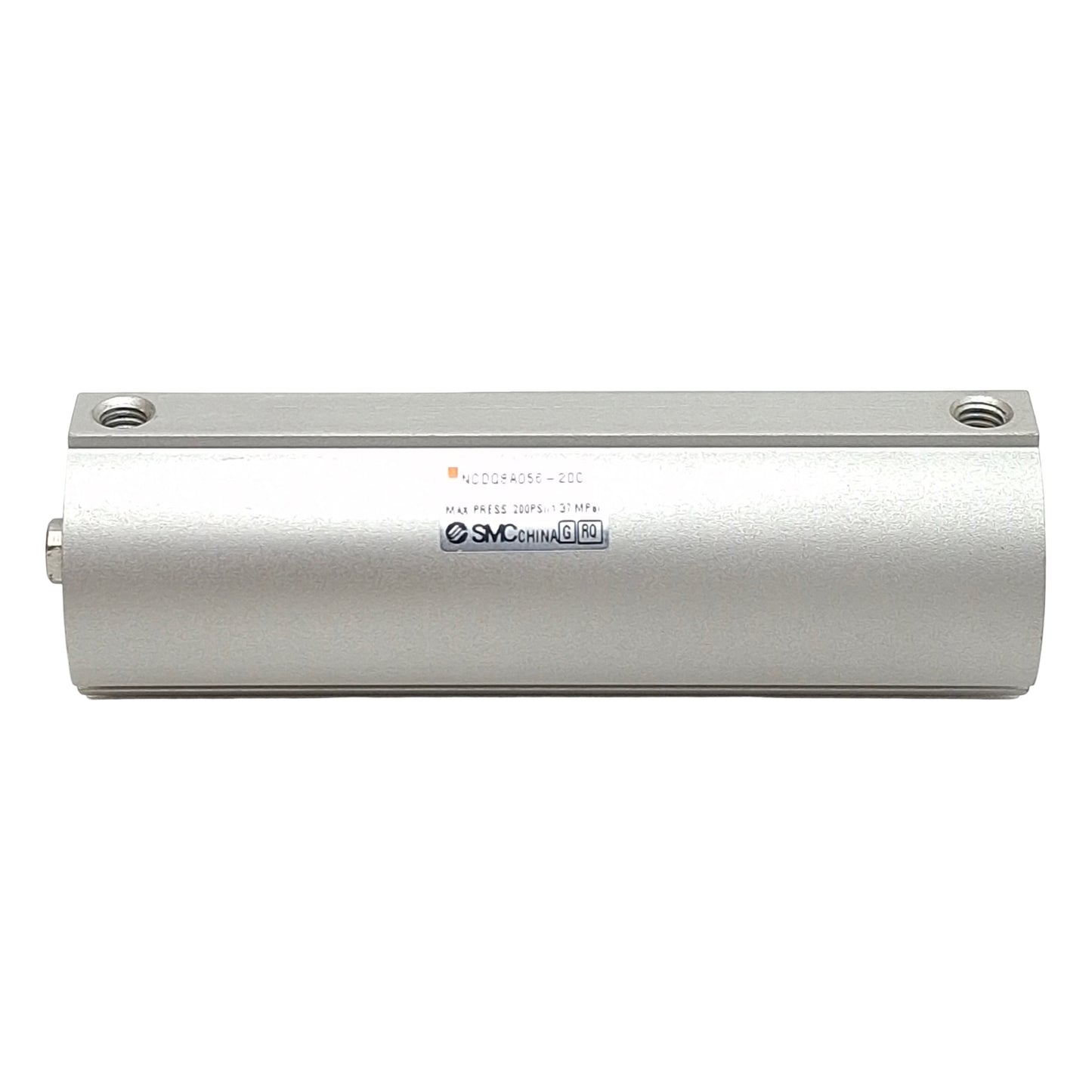 Used SMC NCDQ8A056-200 Compact Cylinder, ø9/16in Bore, 2in Stroke, #10-32UNF, 200psi