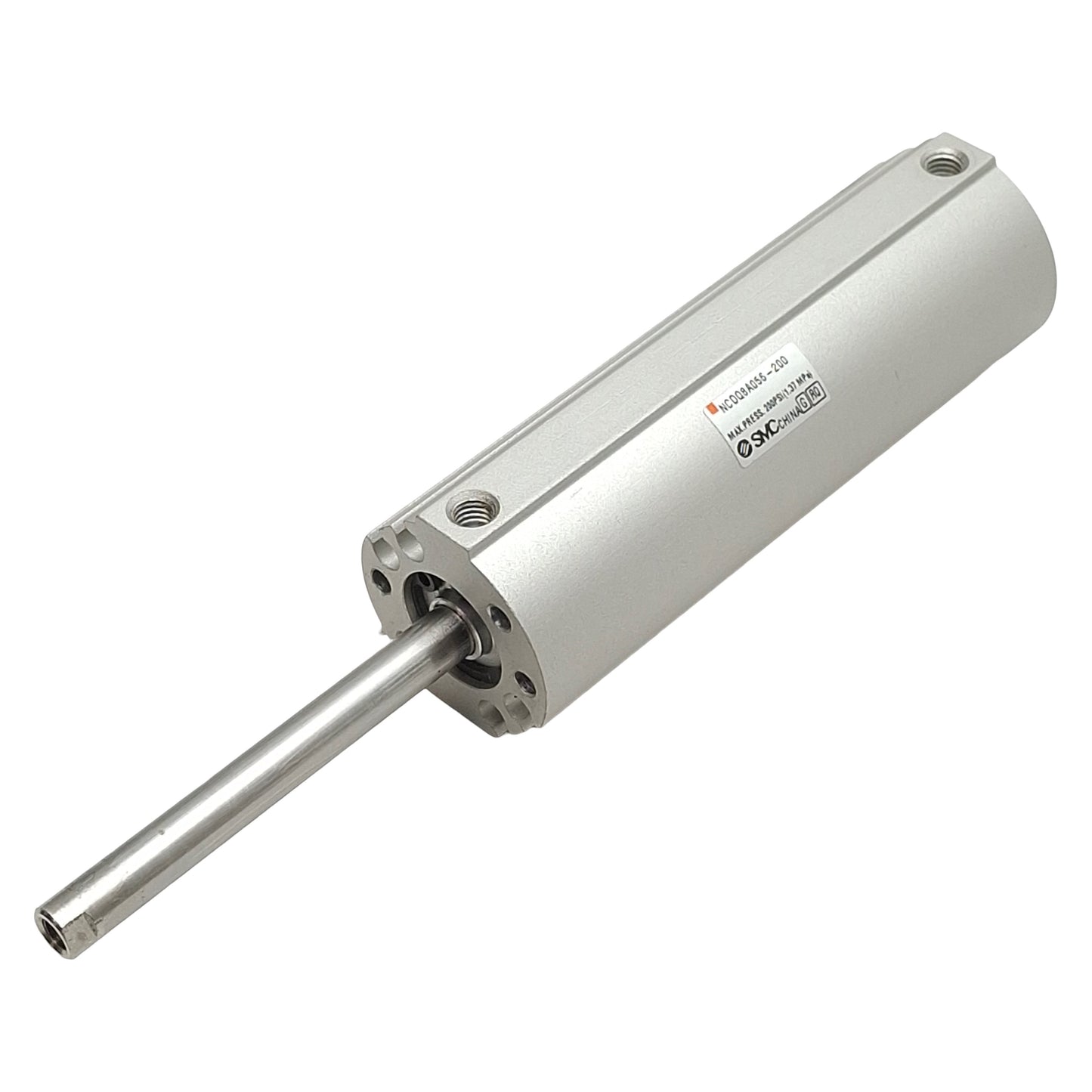 Used SMC NCDQ8A056-200 Compact Cylinder, ø9/16in Bore, 2in Stroke, #10-32UNF, 200psi