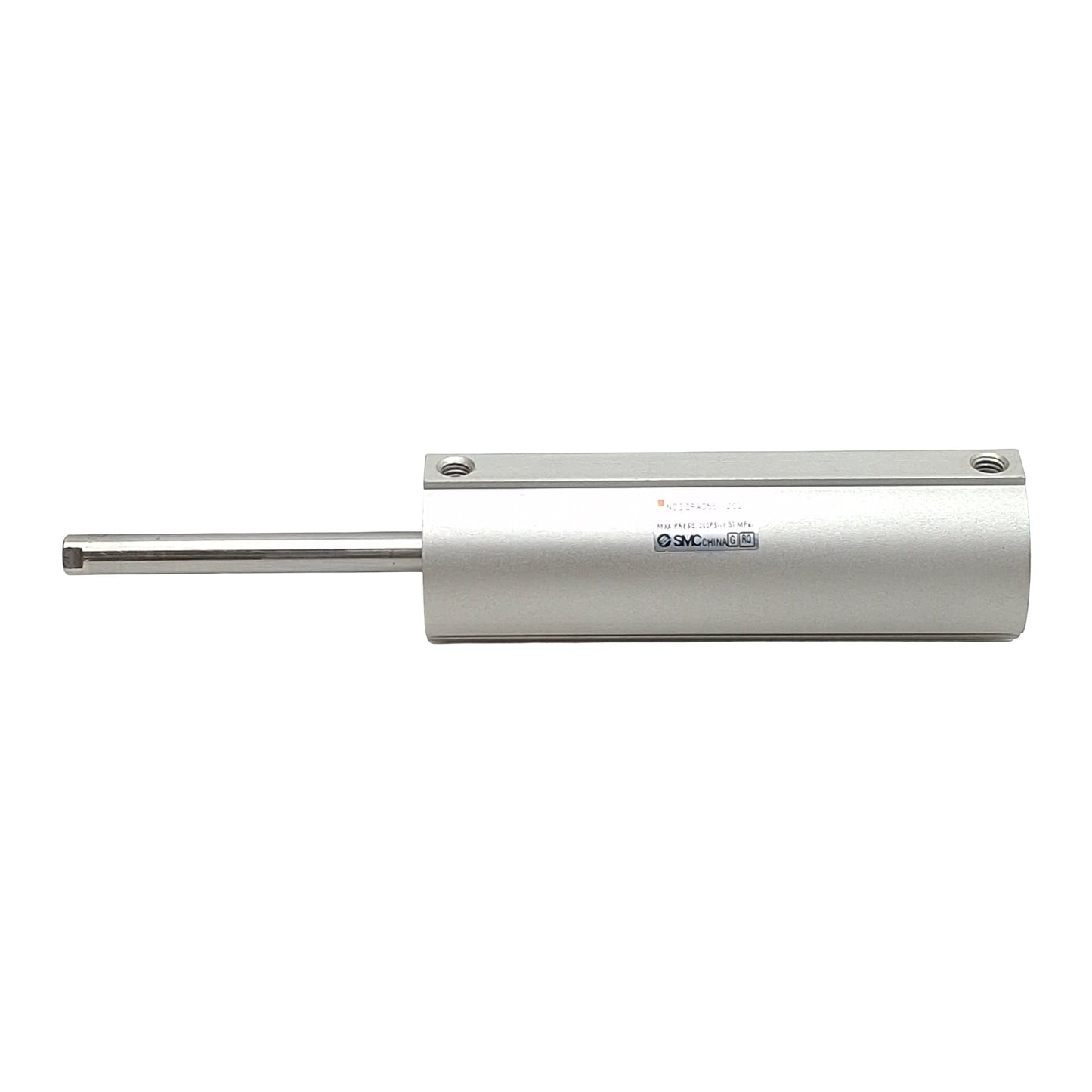 Used SMC NCDQ8A056-200 Compact Cylinder, ø9/16in Bore, 2in Stroke, #10-32UNF, 200psi