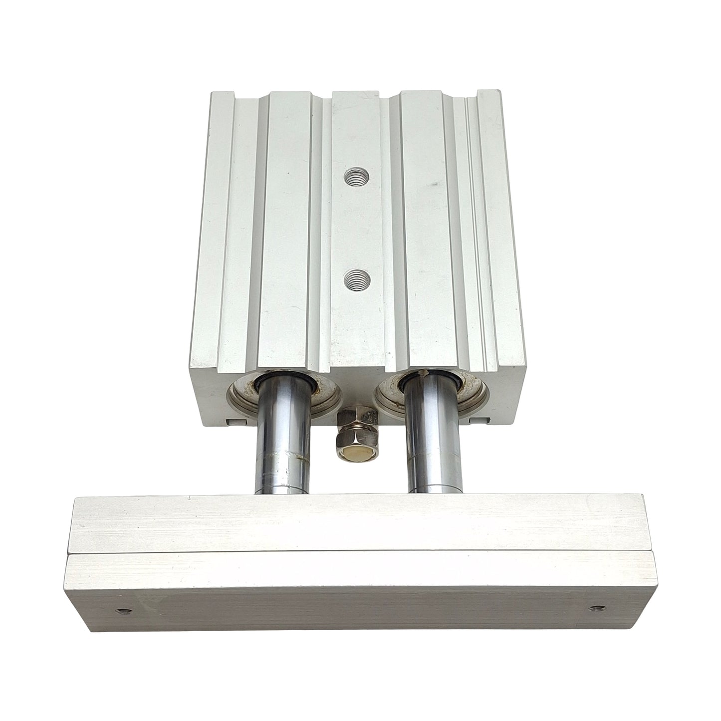Used SMC CXSM32-25 Dual Rod Guided Cylinder, ø32mm Bore, 25mm Stroke, Rc1/8, 0.7MPa