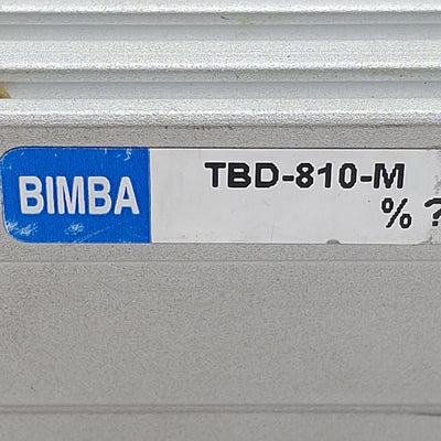 Used Bimba TBD-810-M Double Pneumatic Cylinder, ø8mm Bore, 10mm Stroke, M5x0.8, 10bar