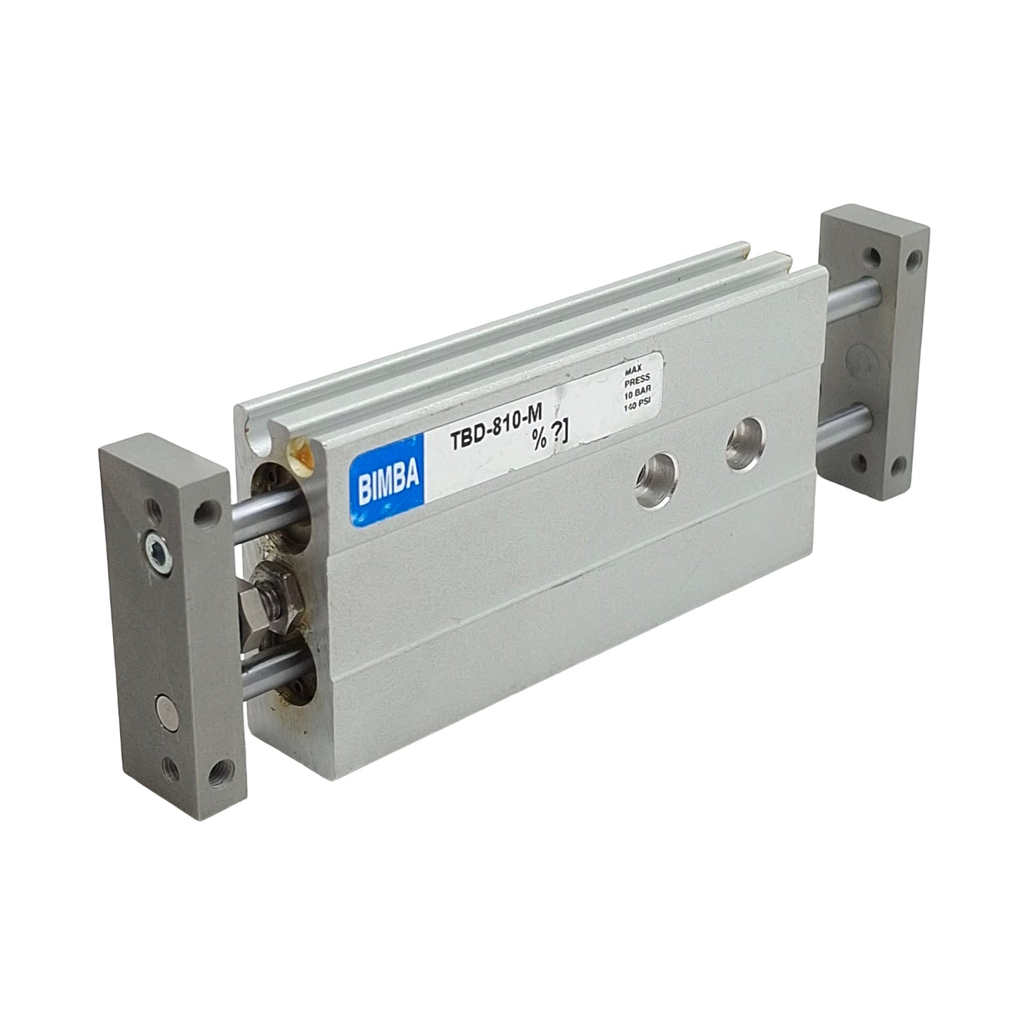 Used Bimba TBD-810-M Double Pneumatic Cylinder, ø8mm Bore, 10mm Stroke, M5x0.8, 10bar