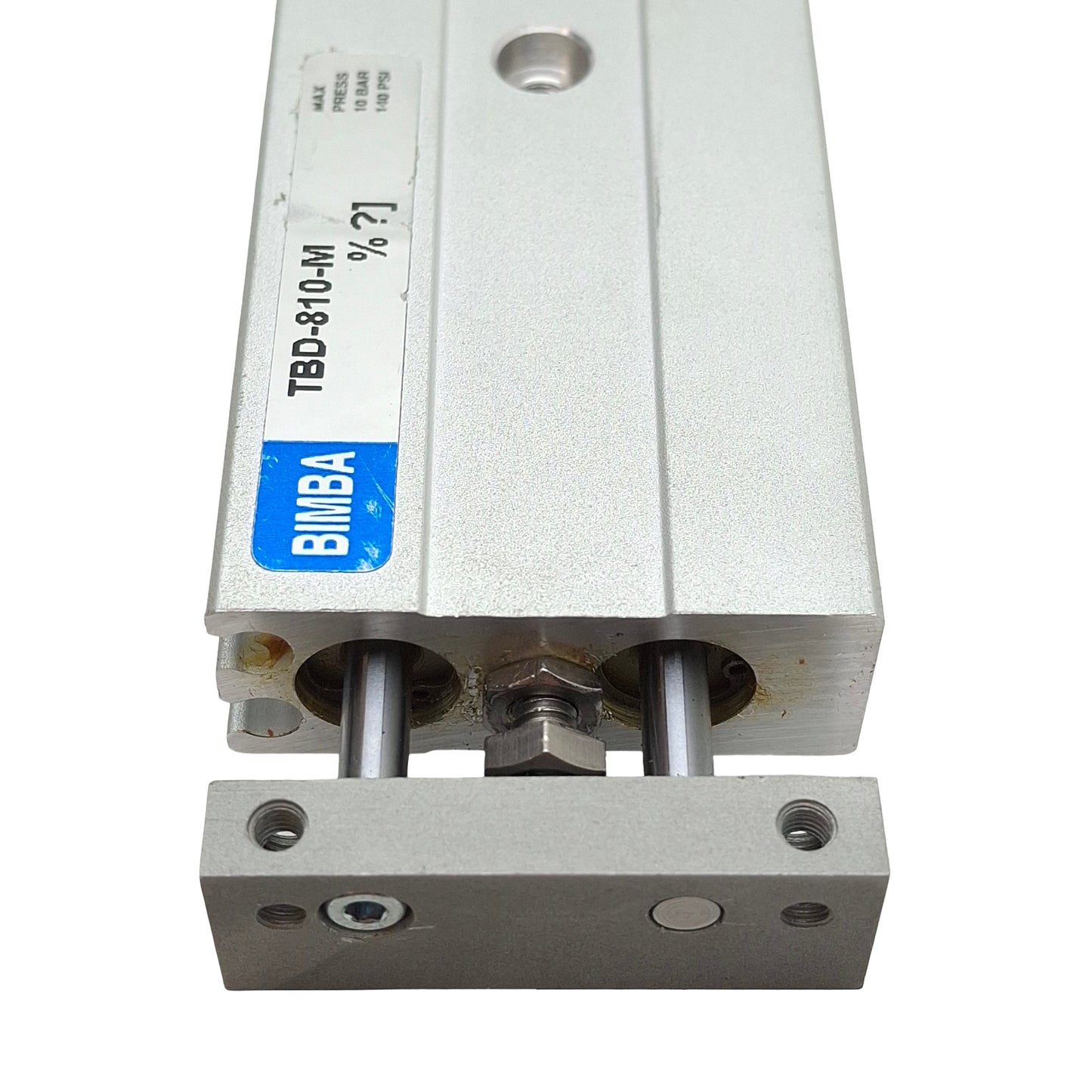 Used Bimba TBD-810-M Double Pneumatic Cylinder, ø8mm Bore, 10mm Stroke, M5x0.8, 10bar