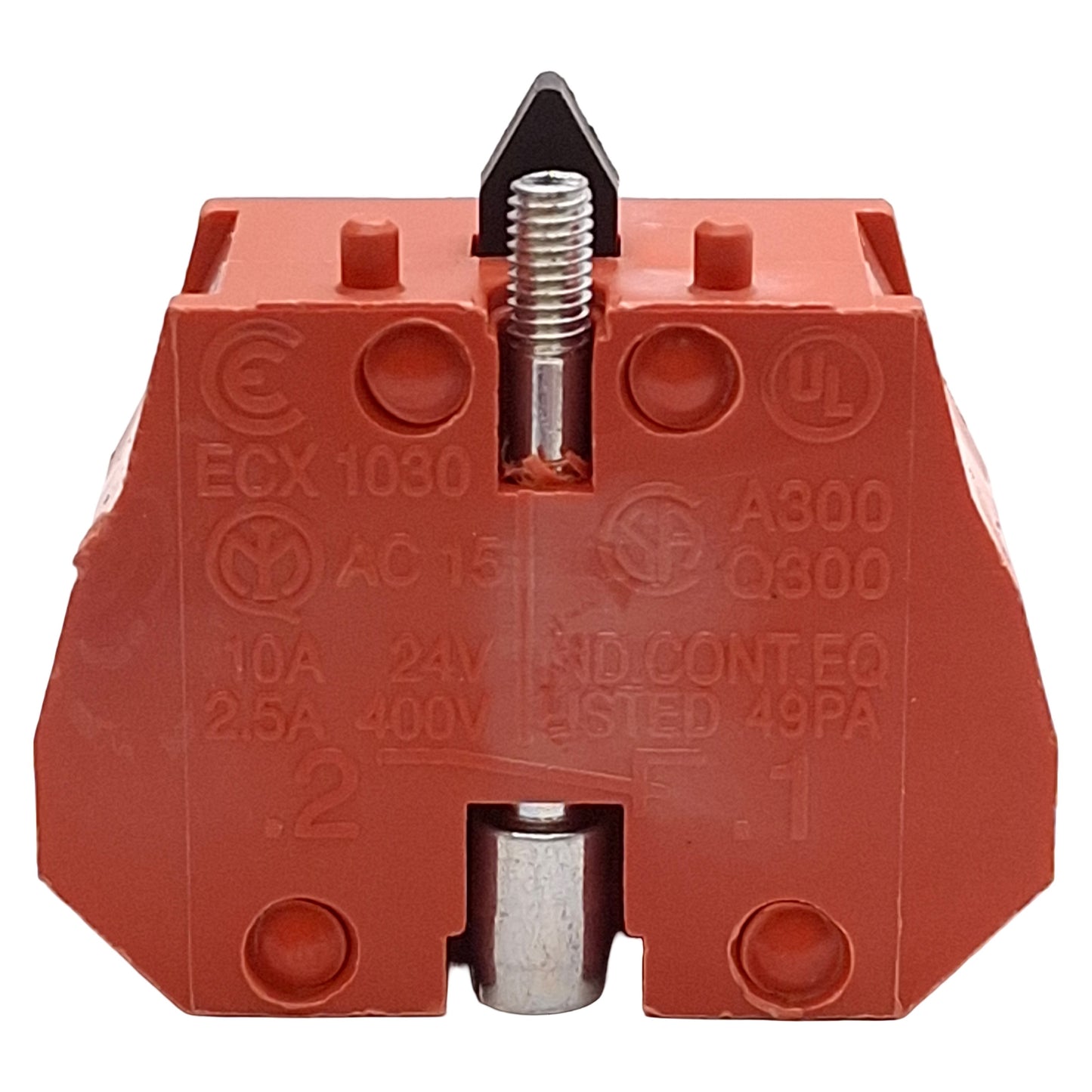 New Lot of 10 Automation Direct ECX1030 Contact Block, 1NC, 22mm, 2.5A 400VAC