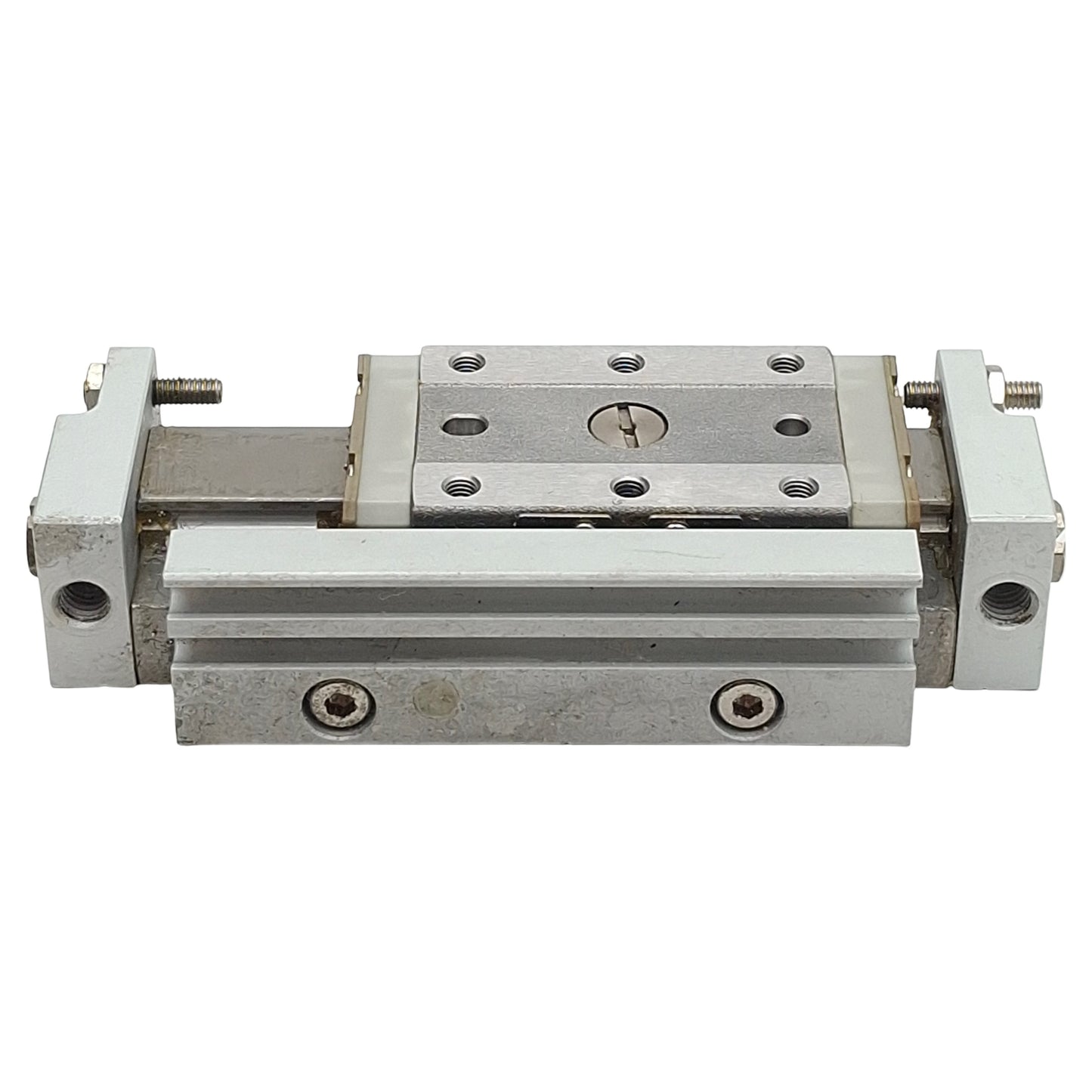 Used SMC MXP10-20 Pneumatic Slide Table, ø10mm Bore, 20mm Stroke, M5x0.8, 0.15-0.7MPa