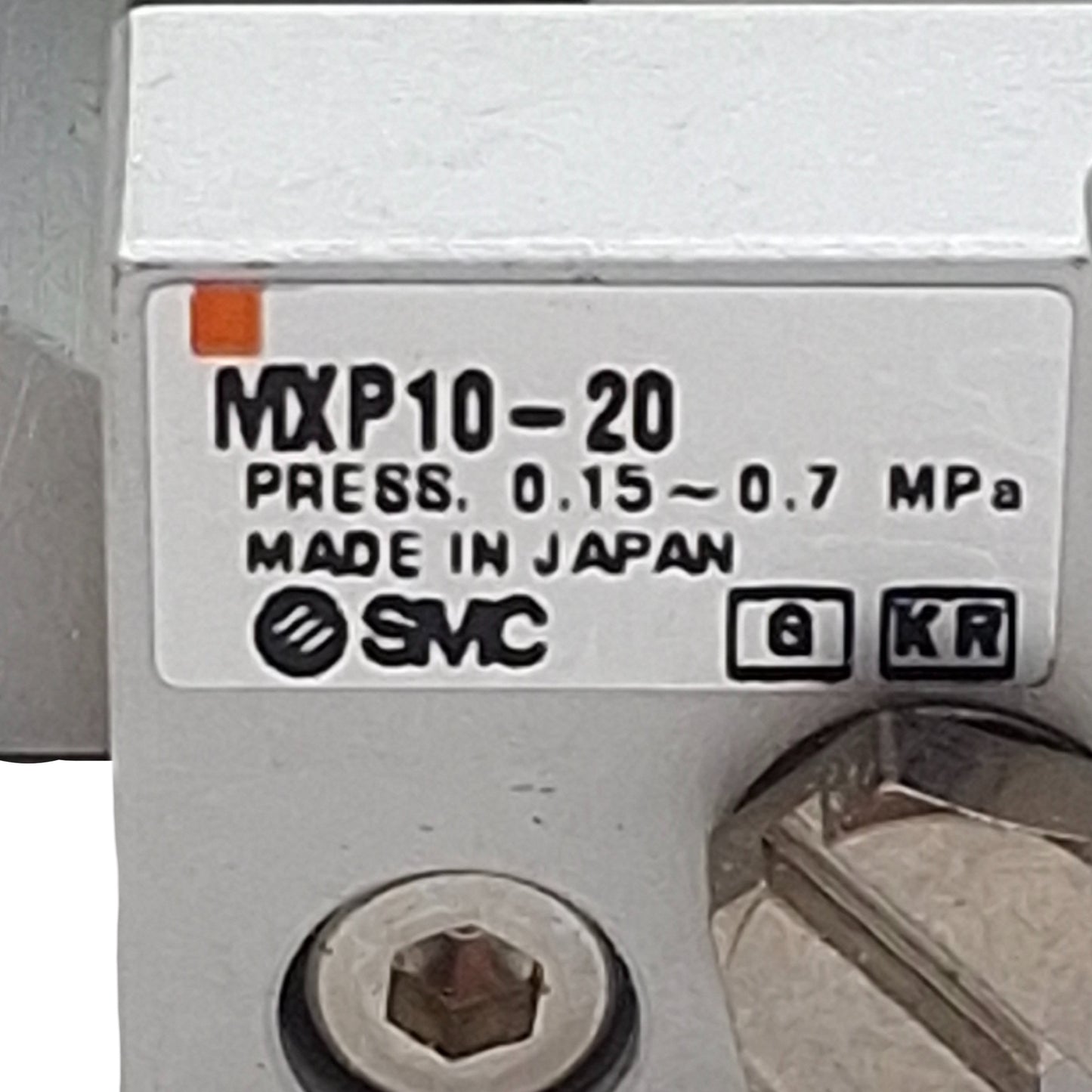 Used SMC MXP10-20 Pneumatic Slide Table, ø10mm Bore, 20mm Stroke, M5x0.8, 0.15-0.7MPa