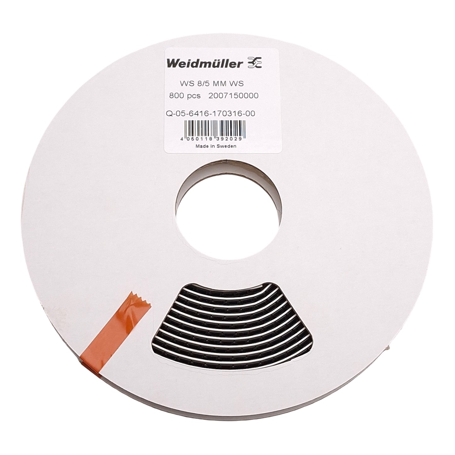 New Lot of 800 Weidmuller 2007150000 WS 8/5 MM WS Terminal Marker, 8mm x 5mm, White