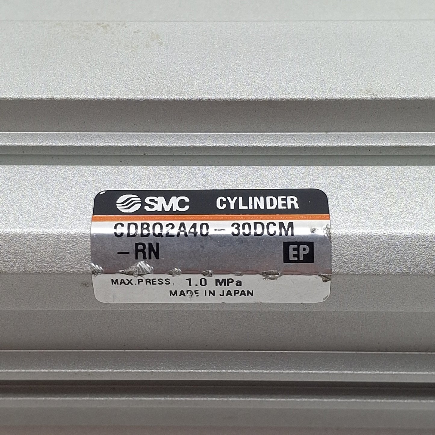 Used SMC CDBQ2A40-30DCM-RN Locking Compact Cylinder, ø40mm Bore, 30mm Stroke, Rc1/8