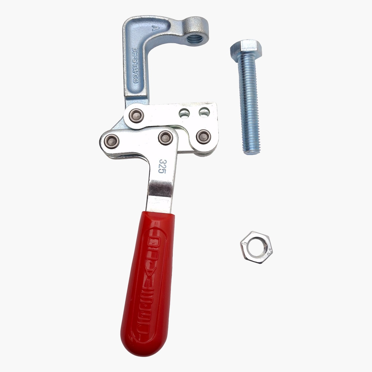 New Destaco 325 Squeeze Action Toggle Clamp, 1.25in D x 1.78in W Jaw, 800lbf Holding