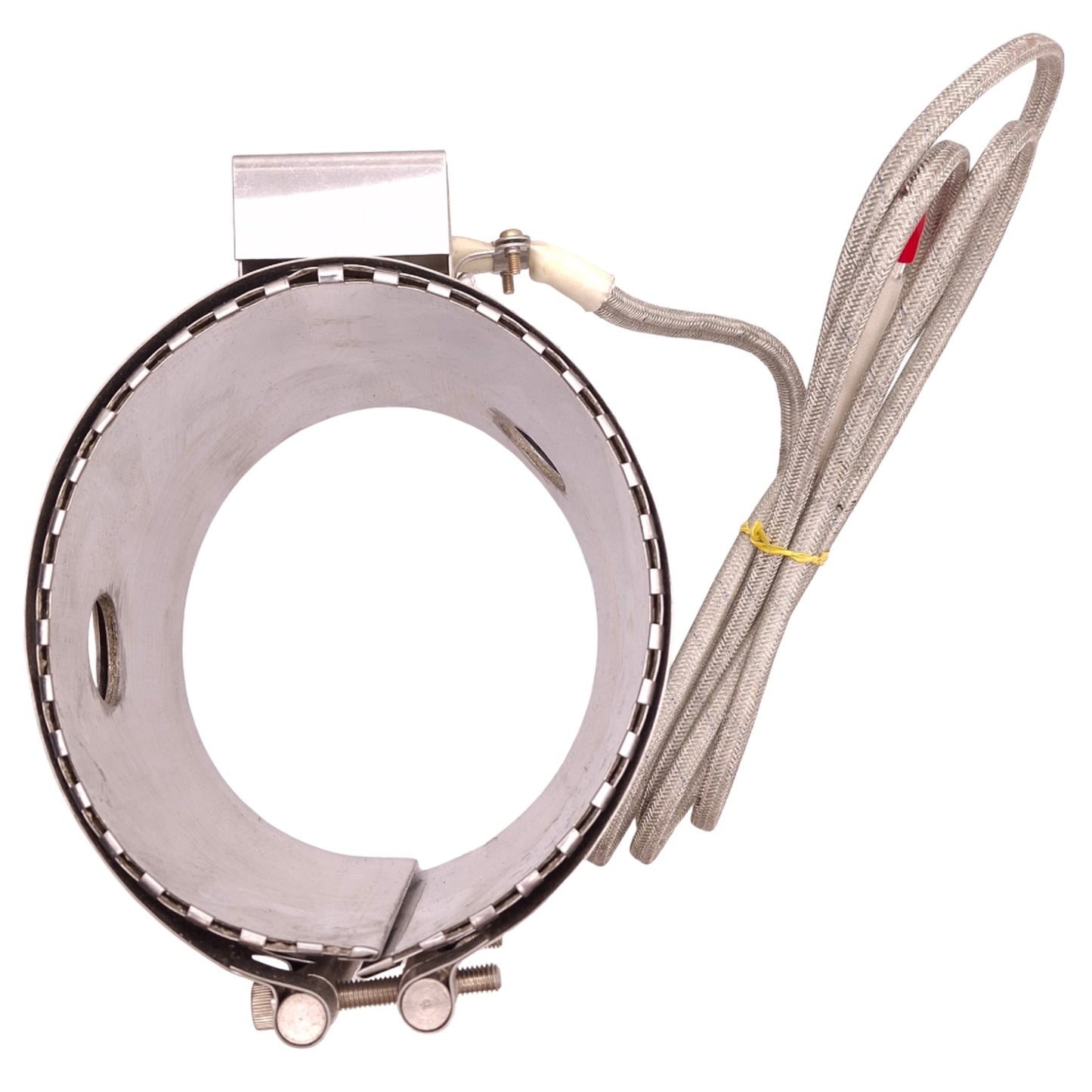 Used Seiwa A1731B Heater Band ø130mm ID, 120mm Length, 200V-220V 2050W, Ring Terminal