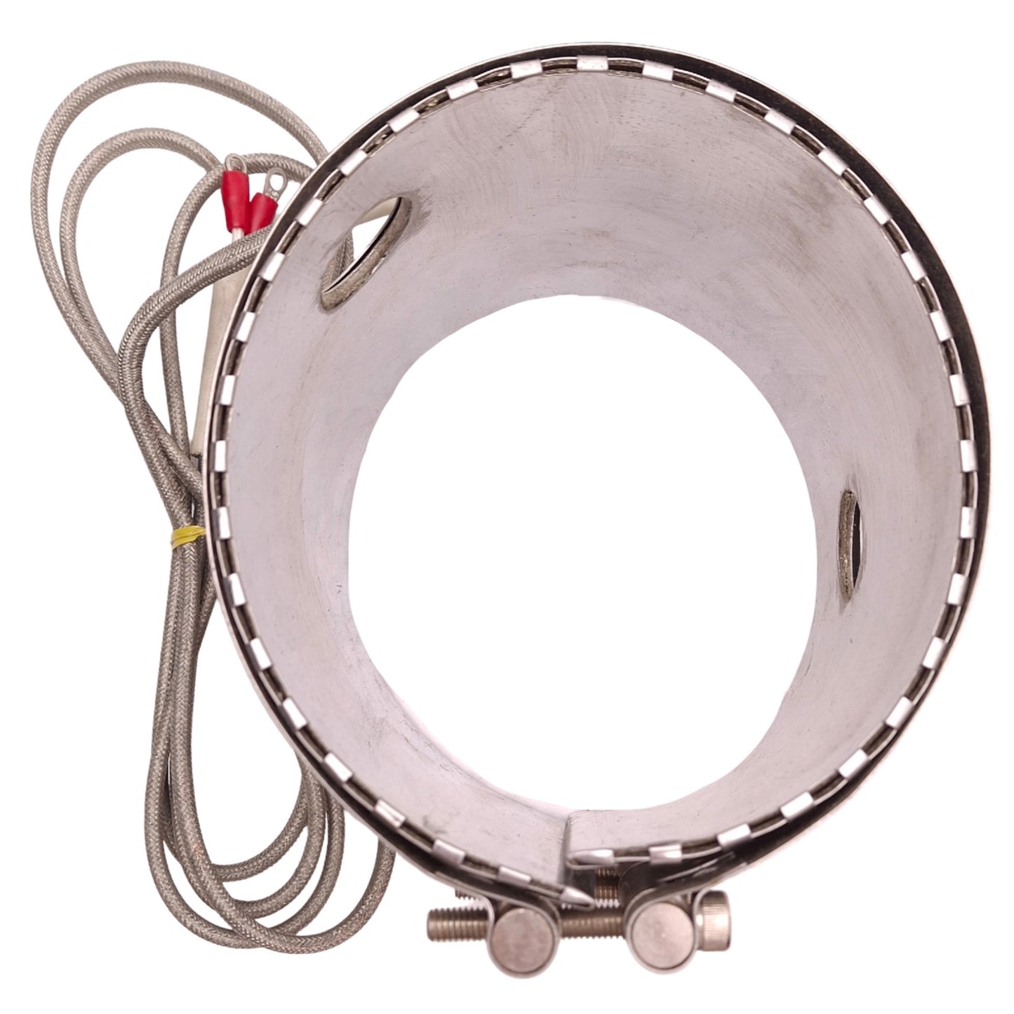 Used Seiwa A1731B Heater Band ø130mm ID, 120mm Length, 200V-220V 2050W, Ring Terminal
