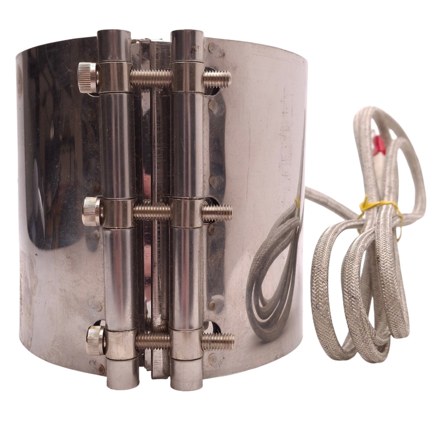 Used Seiwa A1731B Heater Band ø130mm ID, 120mm Length, 200V-220V 2050W, Ring Terminal