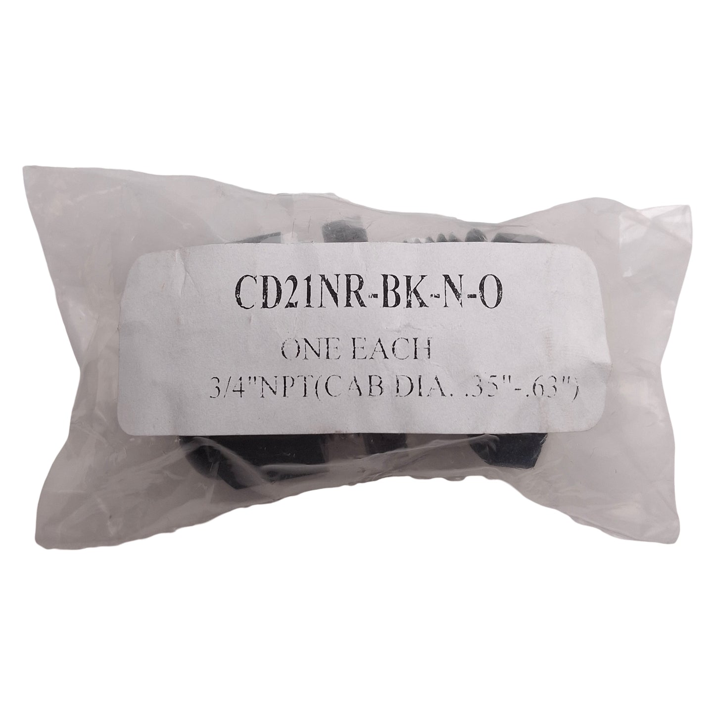 New Lot of 10 Sealcon CD21NR-BK-N-O Dome Cable Gland, Nylon, ø0.35-0.63in, 3/4in NPT