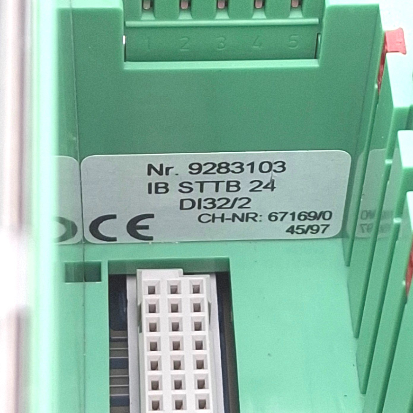 Used Phoenix Contact 2754927 IB ST 24 DI32/2 I/O Module Breakout Board, 32 In, 24VDC