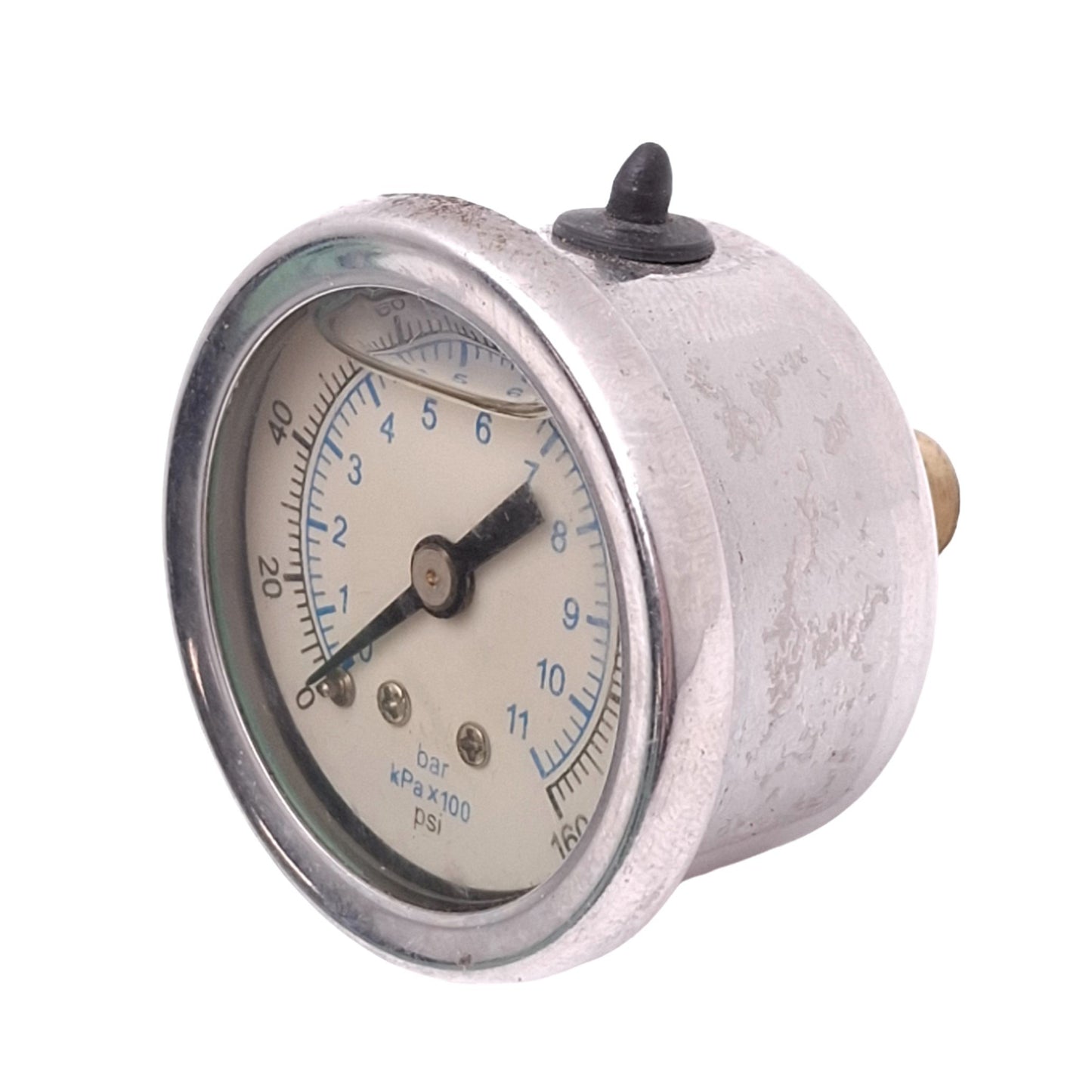 Used Noshok 15-911-160-psi/bar Pressure Guage, 1-1/2", 1/8in NPT, 160psi 11bar