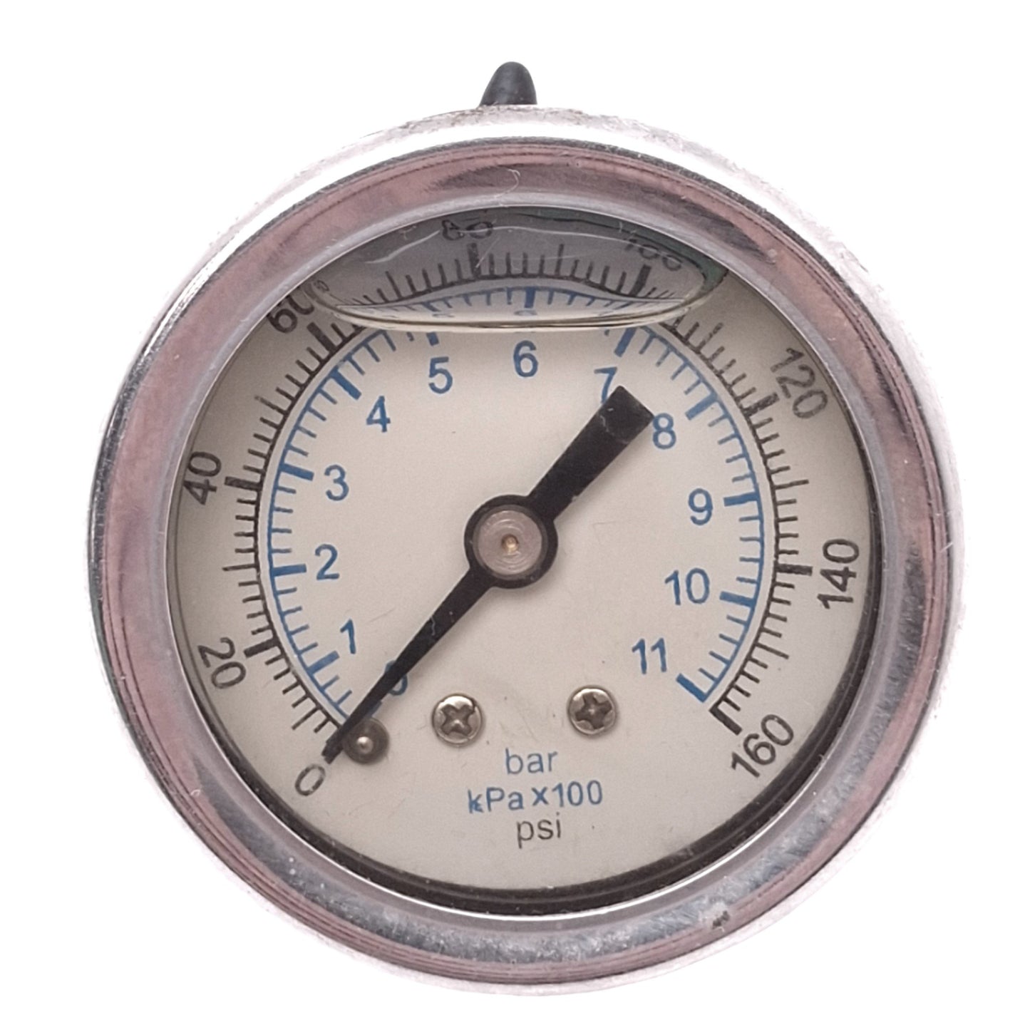 Used Noshok 15-911-160-psi/bar Pressure Guage, 1-1/2", 1/8in NPT, 160psi 11bar