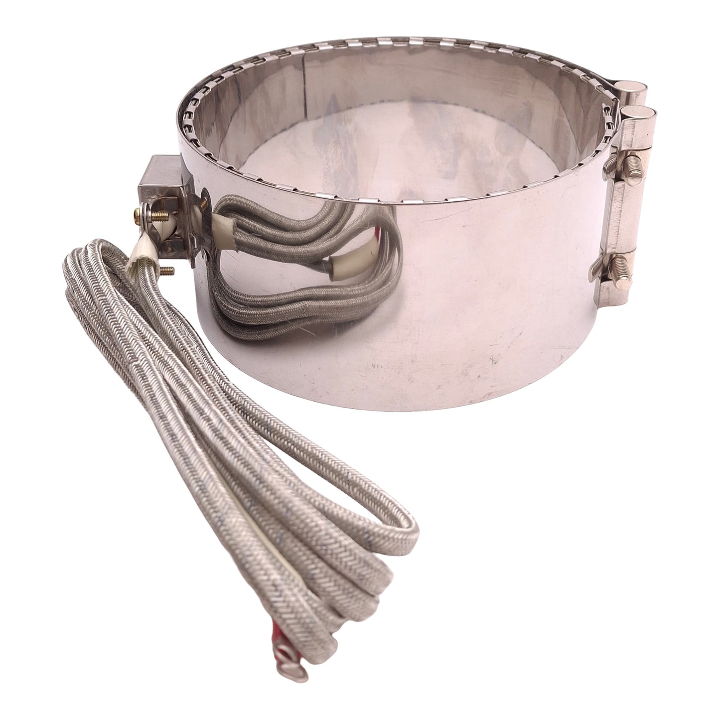 Used Seiwa A1733B Band Heater ø130mm ID, 65mm Length, 200V-220V, 1150W, Ring Terminal