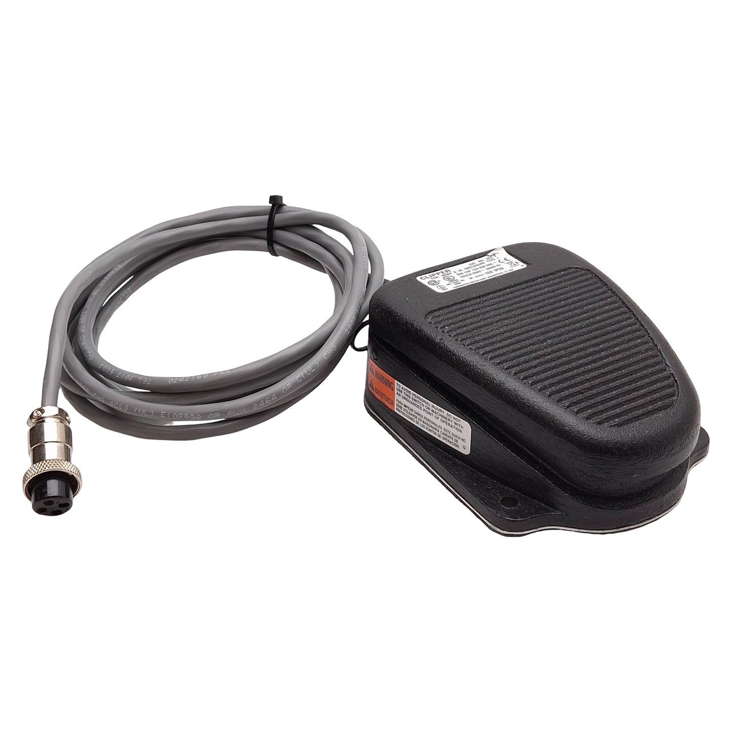 Used Linemaster 632-S Clipper Foot Switch, 1HP 20A 125-250VAC, 4-Pin Aviation Female