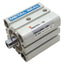 Used SMC MQQTB20-10D Low Friction Compact Cylinder ø20mm Bore 10mm Stroke, M5, 0.5MPa