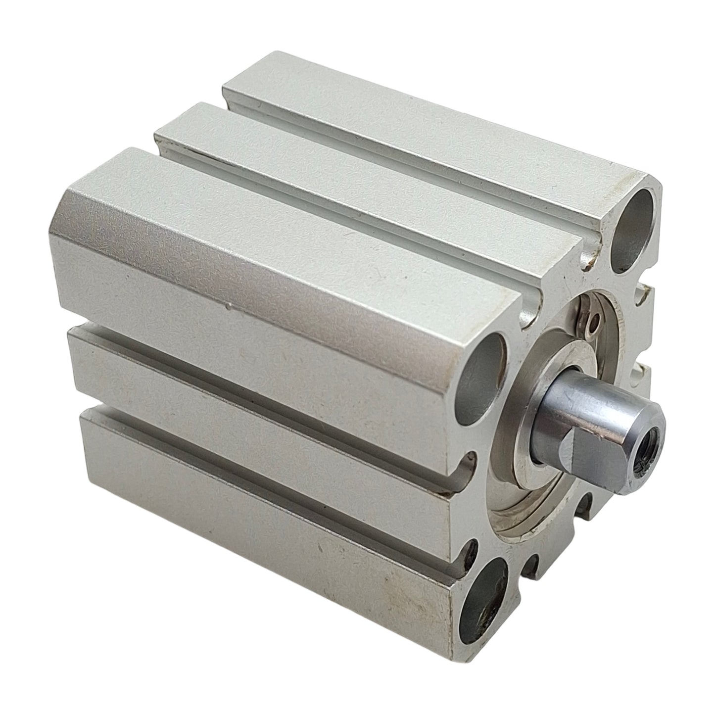 Used SMC MQQTB20-10D Low Friction Compact Cylinder ø20mm Bore 10mm Stroke, M5, 0.5MPa