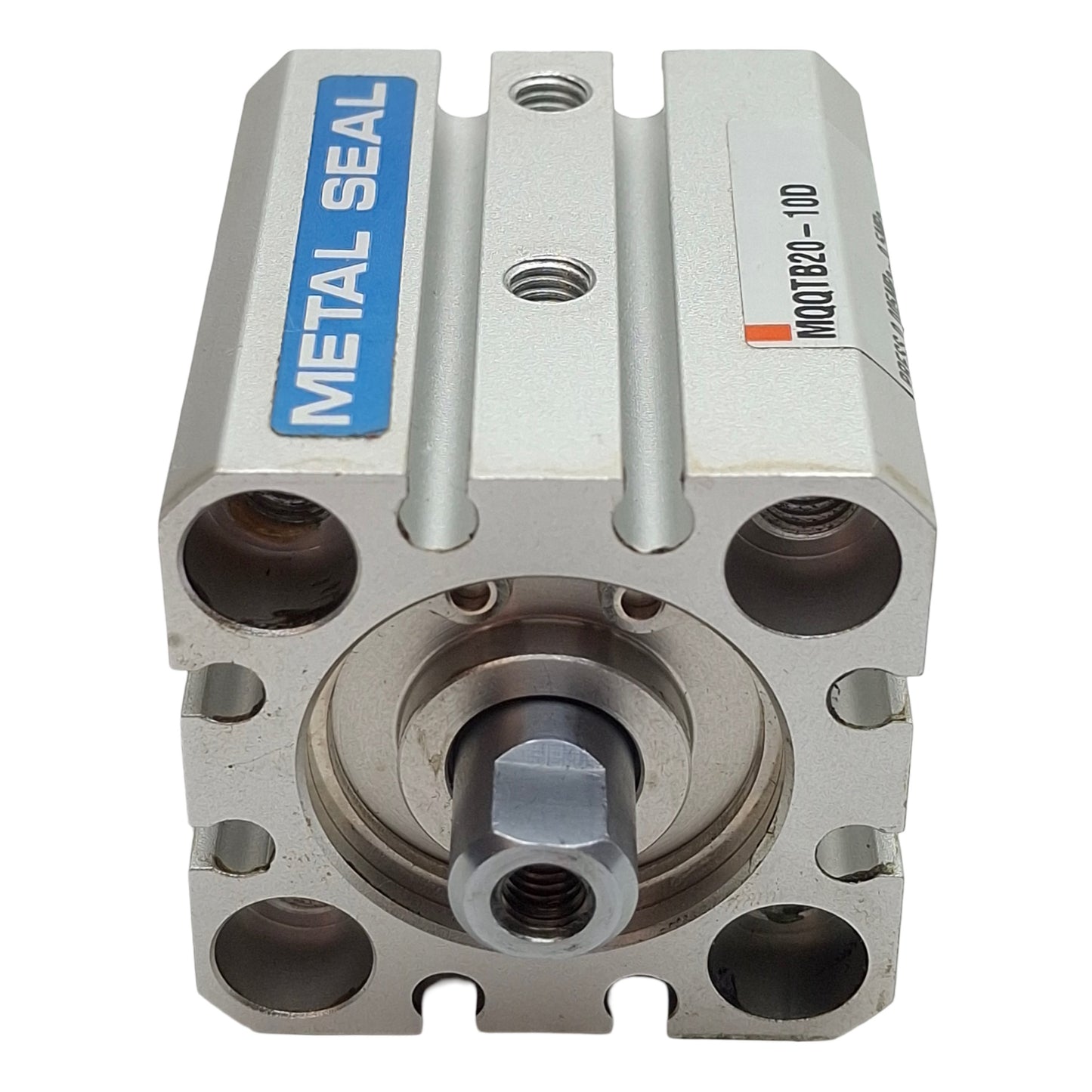Used SMC MQQTB20-10D Low Friction Compact Cylinder ø20mm Bore 10mm Stroke, M5, 0.5MPa