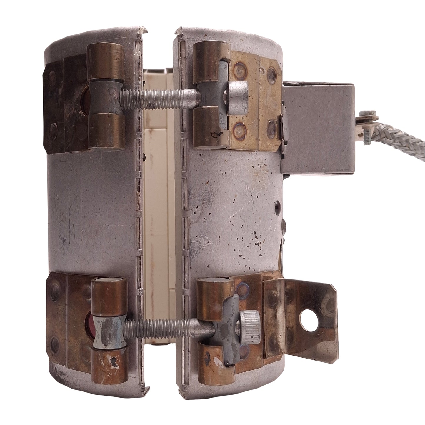 Used 1708121B Ceramic Heater Band 240V 1400W, ø60mm ID, 115mm Length, 3-Pin Plug