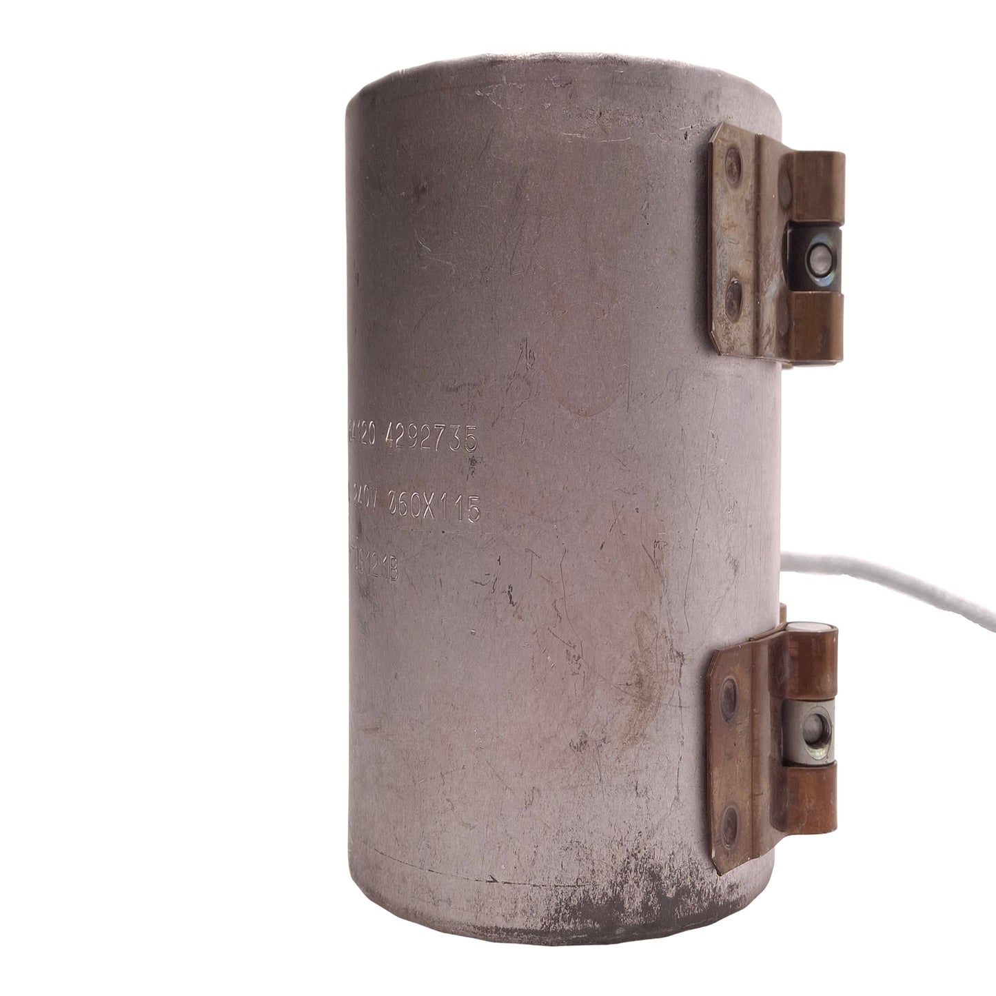 Used 1708121B Ceramic Heater Band 240V 1400W, ø60mm ID, 115mm Length, 3-Pin Plug