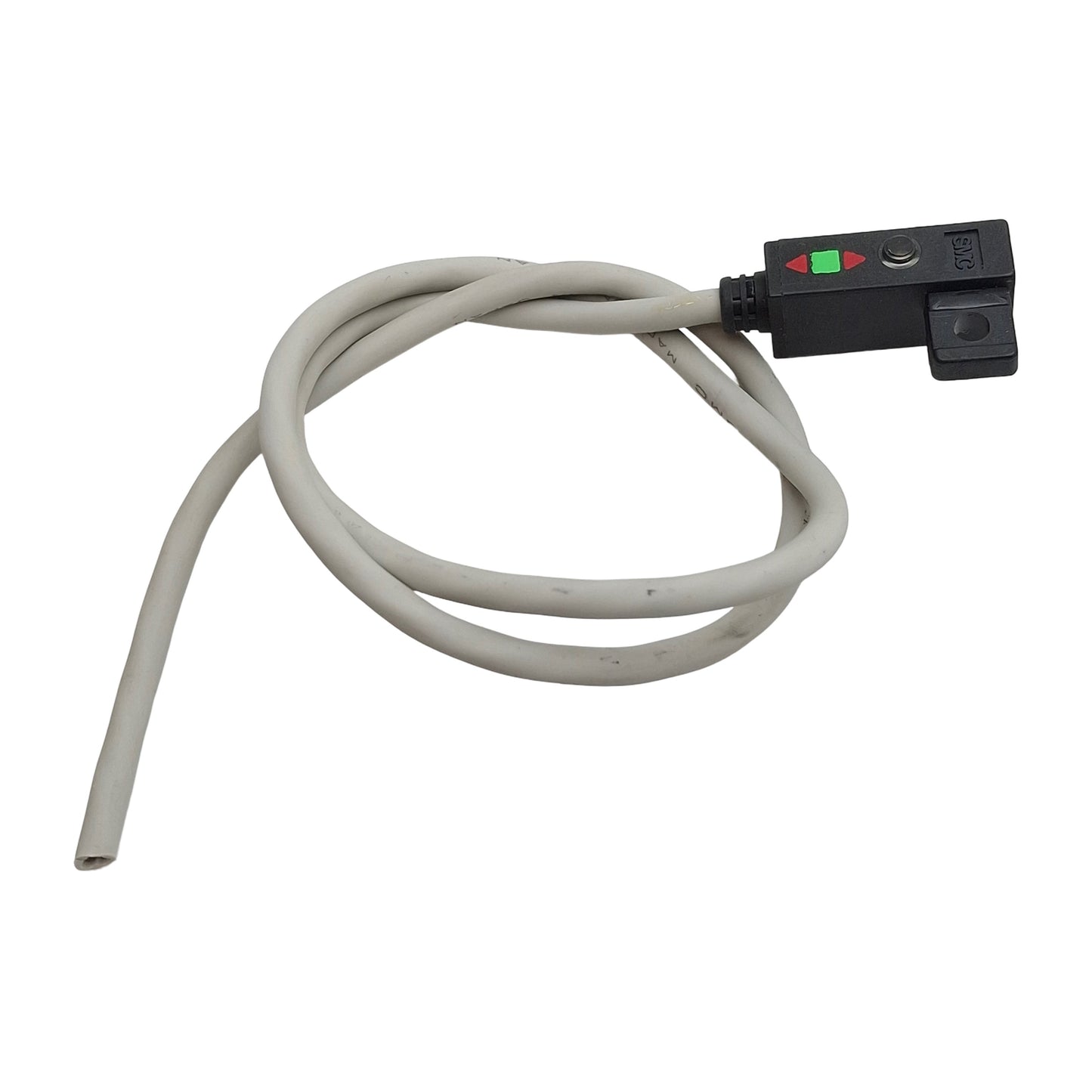 Used SMC D-F79W Solid-State Auto Switch, NPN, 5/12/24VDC, 40mA, 3-Wire Leads, 0.4m