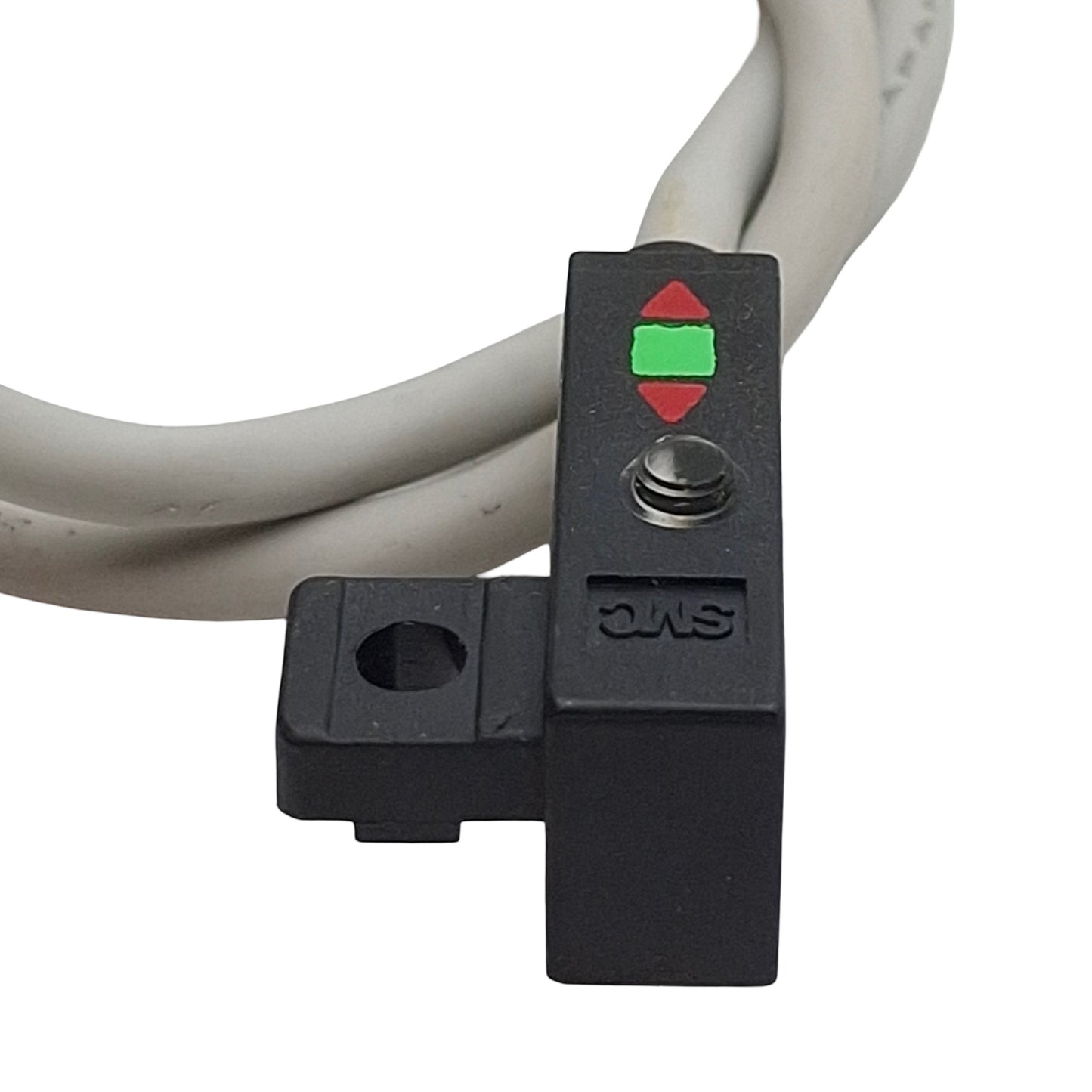 Used SMC D-F79W Solid-State Auto Switch, NPN, 5/12/24VDC, 40mA, 3-Wire Leads, 0.4m