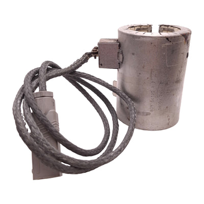 Used 1708121C Ceramic Heater Band 240V 1400W, ø60mm ID, 115mm Length, 3-Pin Plug