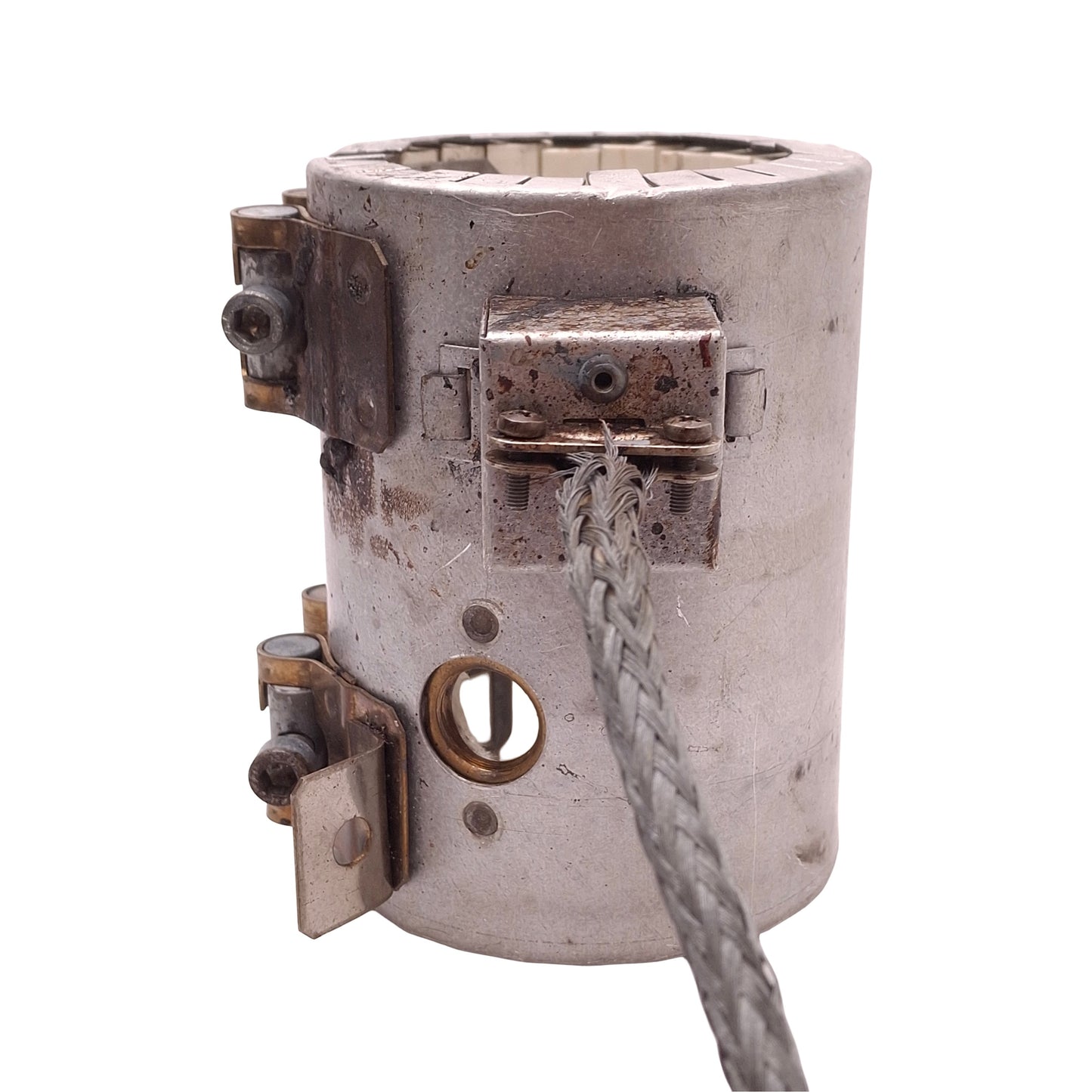 Used 1708121C Ceramic Heater Band 240V 1400W, ø60mm ID, 115mm Length, 3-Pin Plug