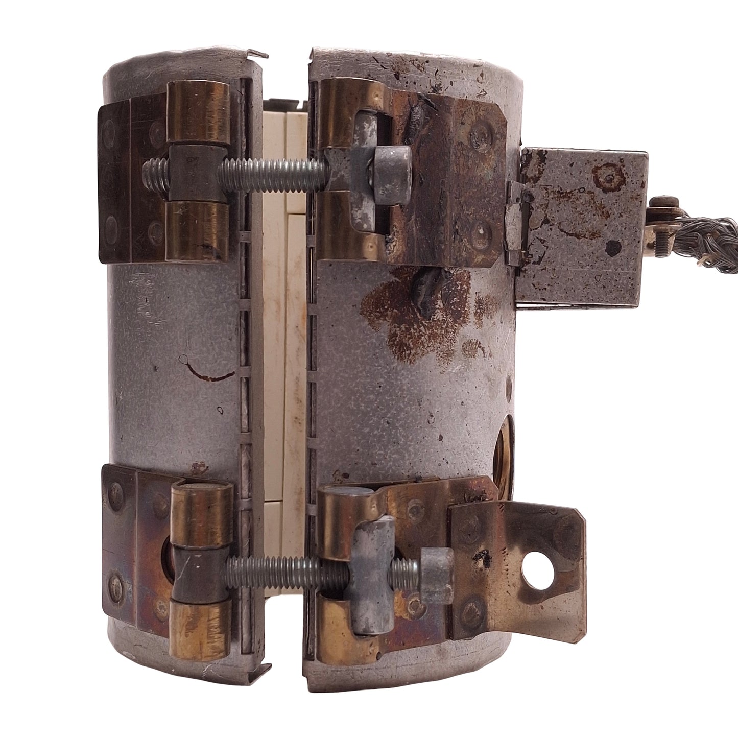 Used 1708121C Ceramic Heater Band 240V 1400W, ø60mm ID, 115mm Length, 3-Pin Plug