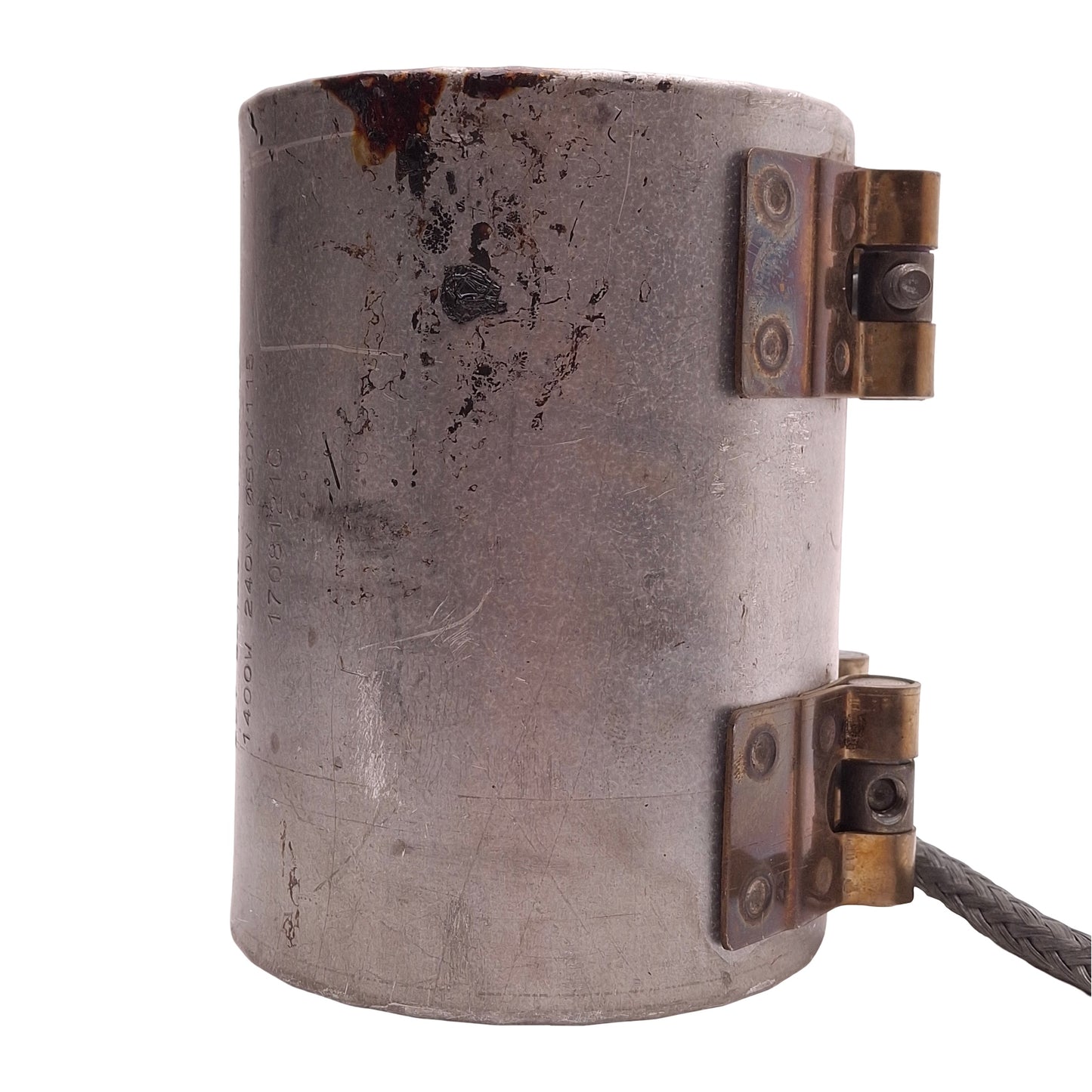 Used 1708121C Ceramic Heater Band 240V 1400W, ø60mm ID, 115mm Length, 3-Pin Plug