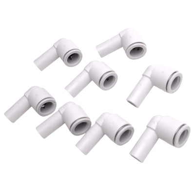 New Lot of 8 SMC KQ2L12-99A Pneumatic Elbow Fittings, ø12mm One-Touch, 1.0MPa